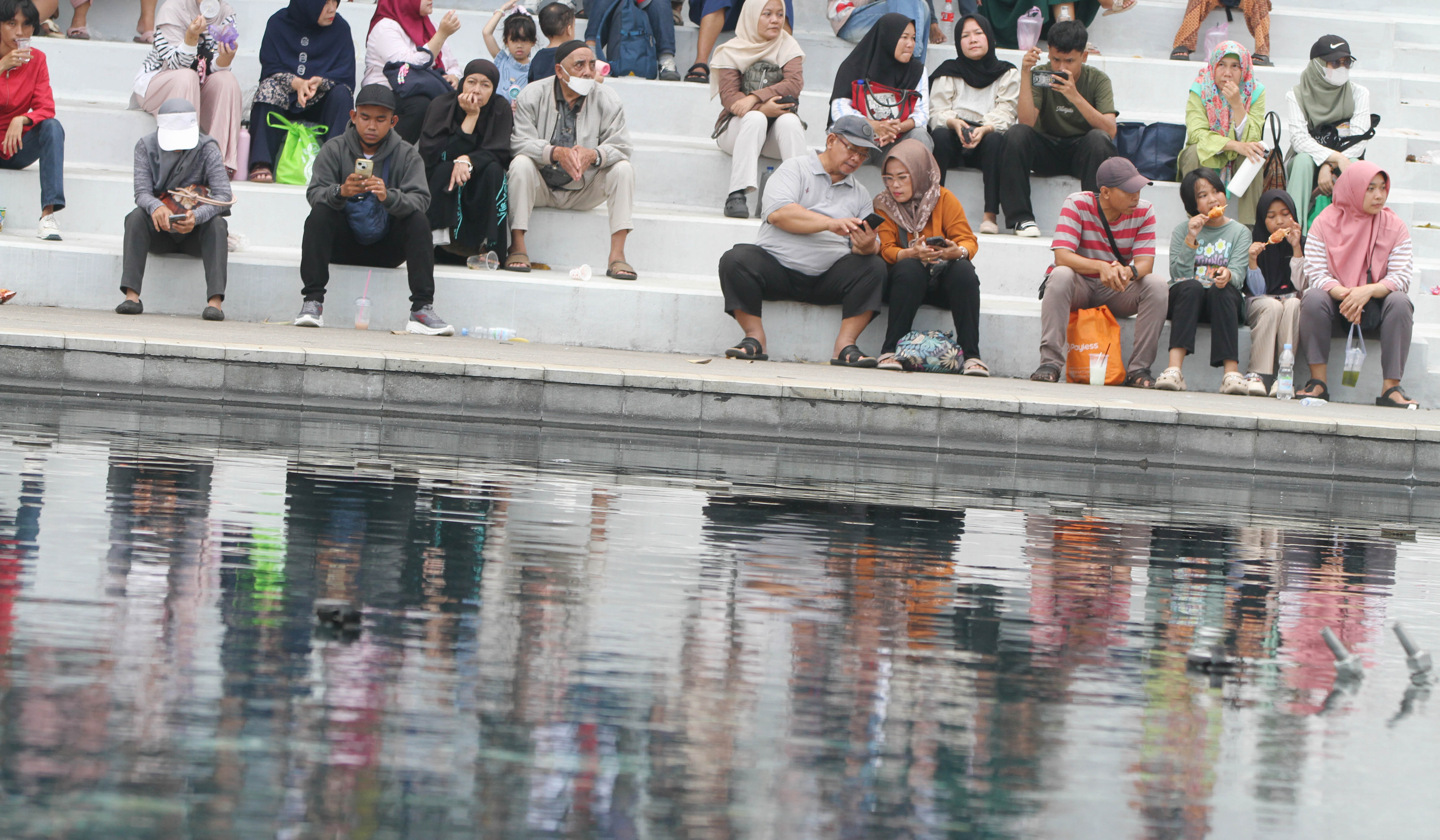 Suasana Lebaran Betawi 2026 di Lapangan Banteng, Jakarta. (Agus Priatna/SinPo.id)