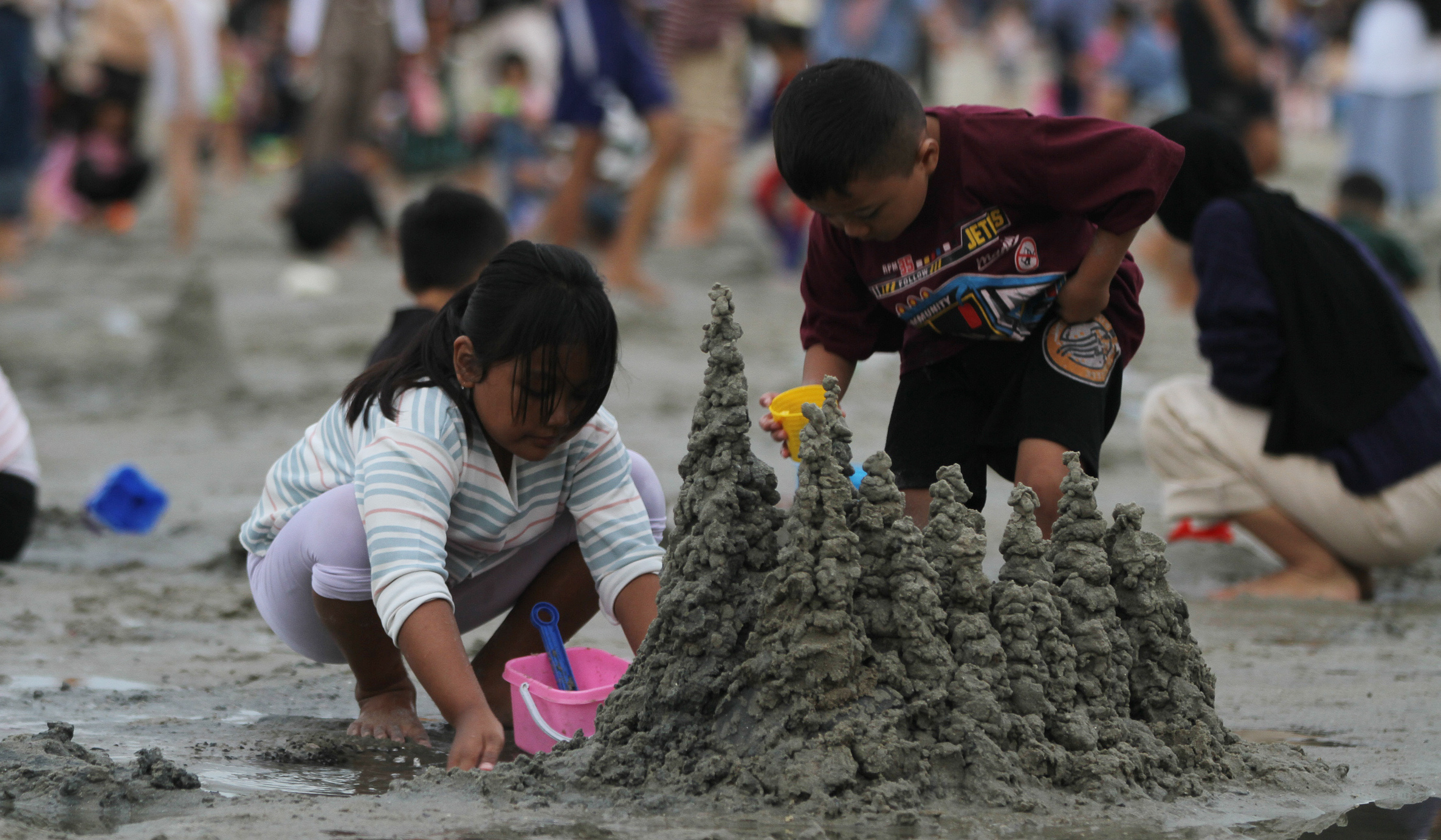 Kawasan pantai Ancol, Jakarta. (Agus Priatna/SinPo.id)