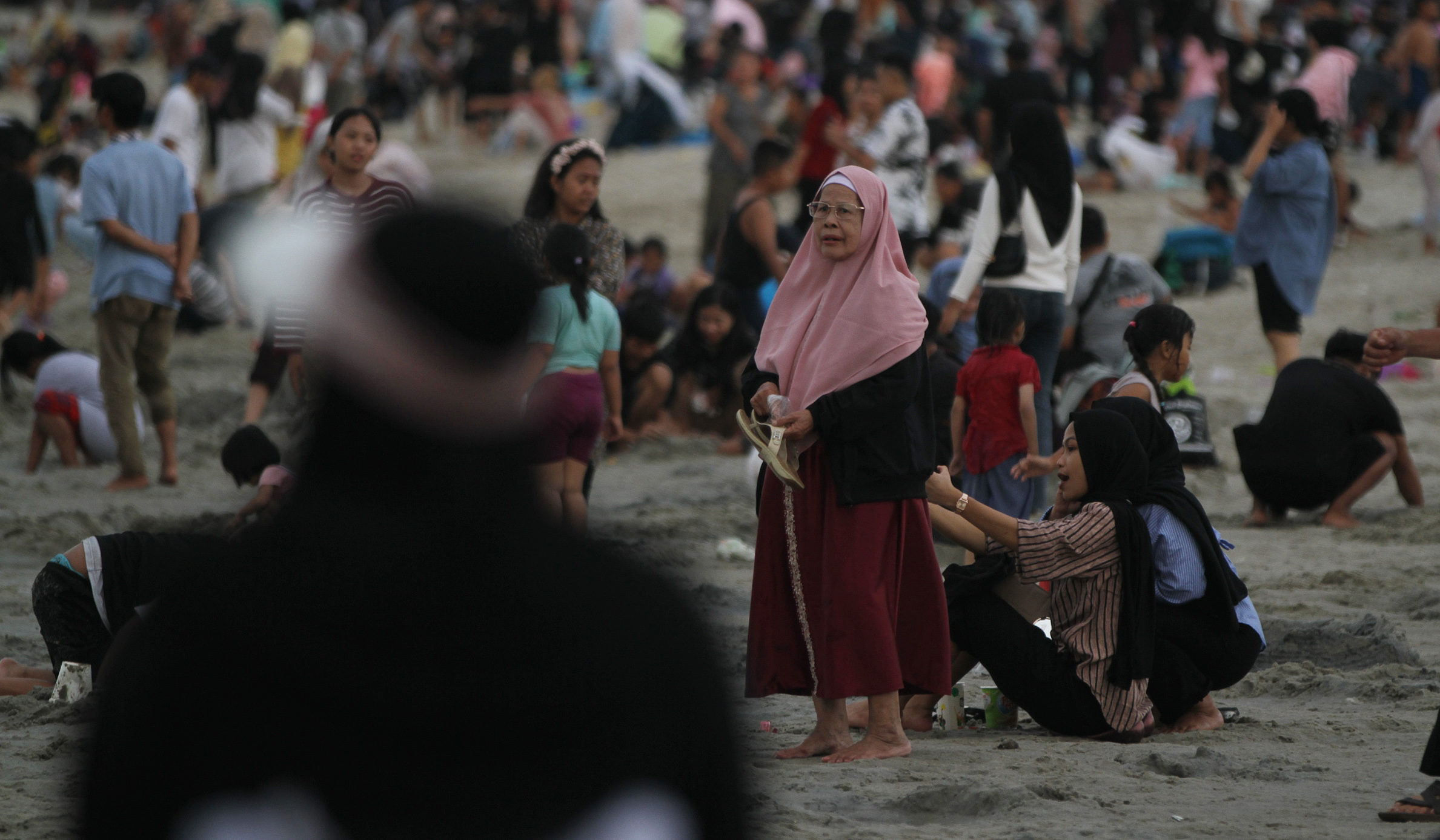 Kawasan pantai Ancol, Jakarta. (Agus Priatna/SinPo.id)