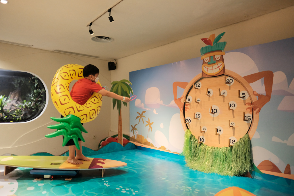 Jakarta Aquarium & Safari memberikan liburan yang terbaik bagi para pengunjung seperti tema Liburan Summer Vibe di Jakarta Aquarium (Ashar/SinPo.id)