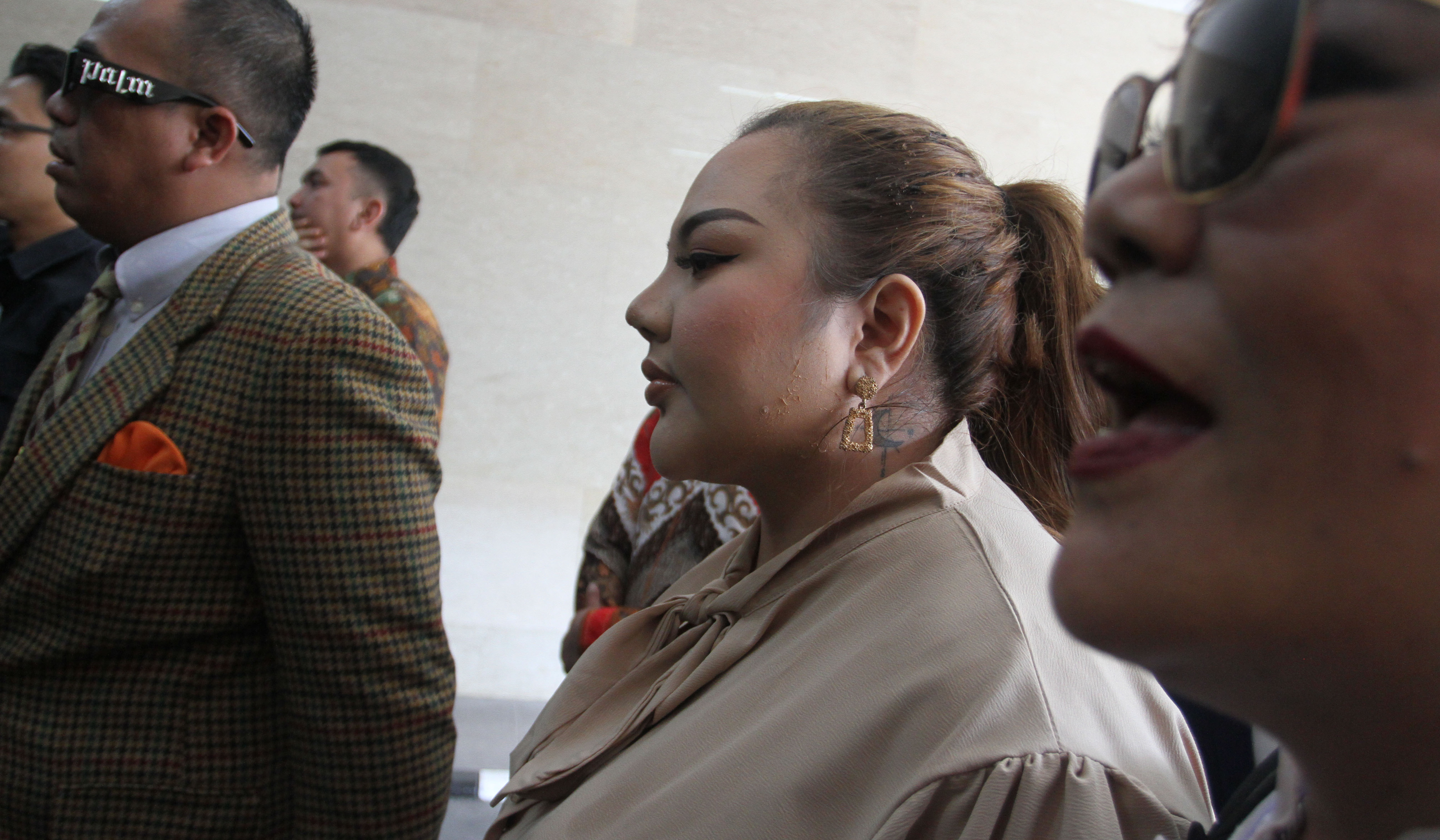 Lisa tiba di Bareskrim. (Agus Priatna/SinPo.id)