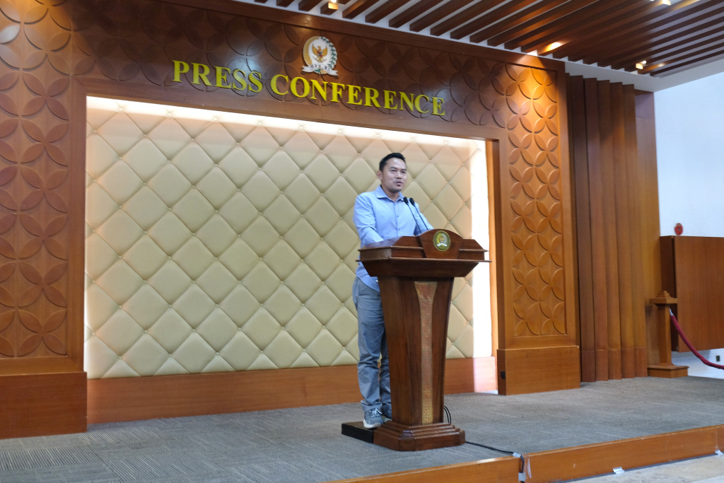 Sekjen MPR RI Siti Fauziah resmi membuka Lomba Anugerah Jurnalistik MPR RI (Ashar/SinPo.id)