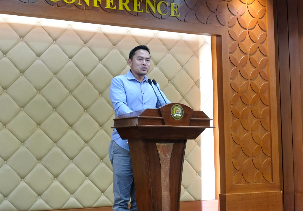 Sekjen MPR RI Siti Fauziah resmi membuka Lomba Anugerah Jurnalistik MPR RI (Ashar/SinPo.id)