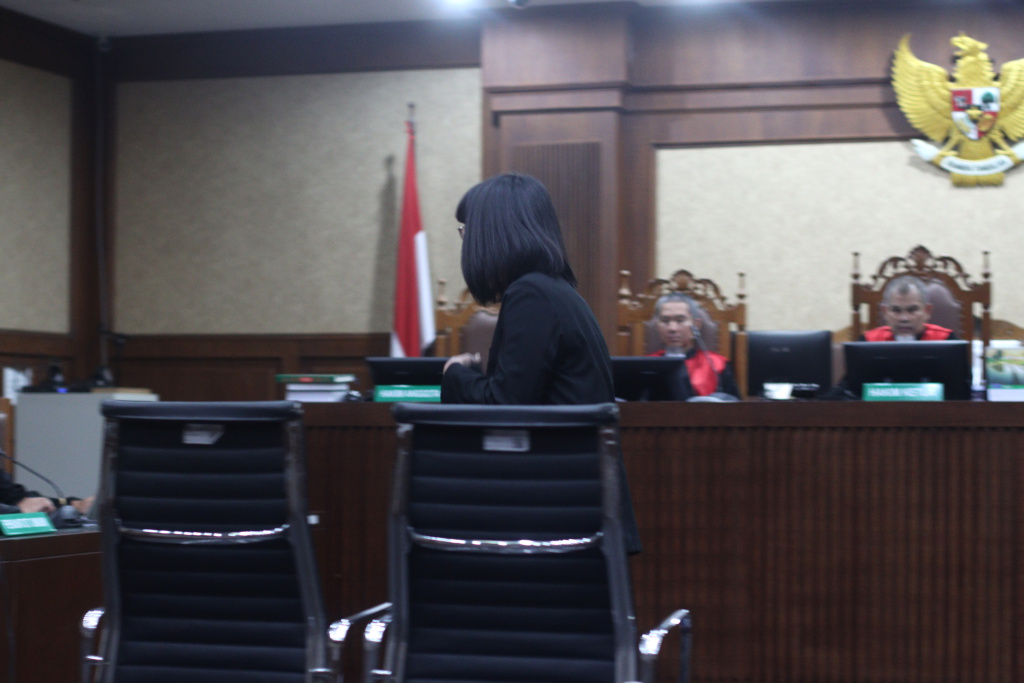 Terdakwa Marcella Santoso divonis 14 tahun penjara terkait ekspor CPO dan TPPU (Ashar/SinPo.id)