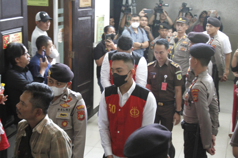 Sidang tuntutan terdakwa Mario Dandy terkait kasus penganiayaan korban David Ozora di PN Jaksel (Ashar/SinPo.id)