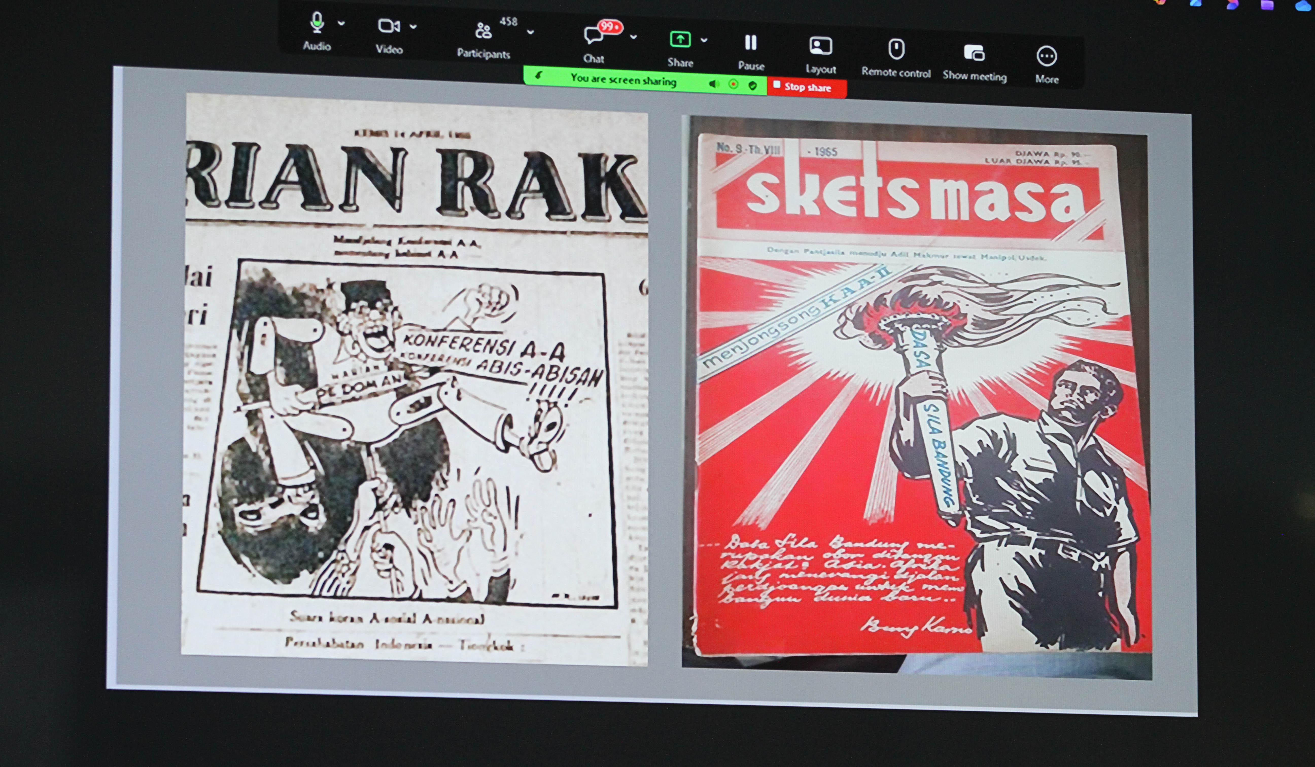 PDIP gelar peringatan ke-71 KAA. (Agus Priatna/SinPo.id)