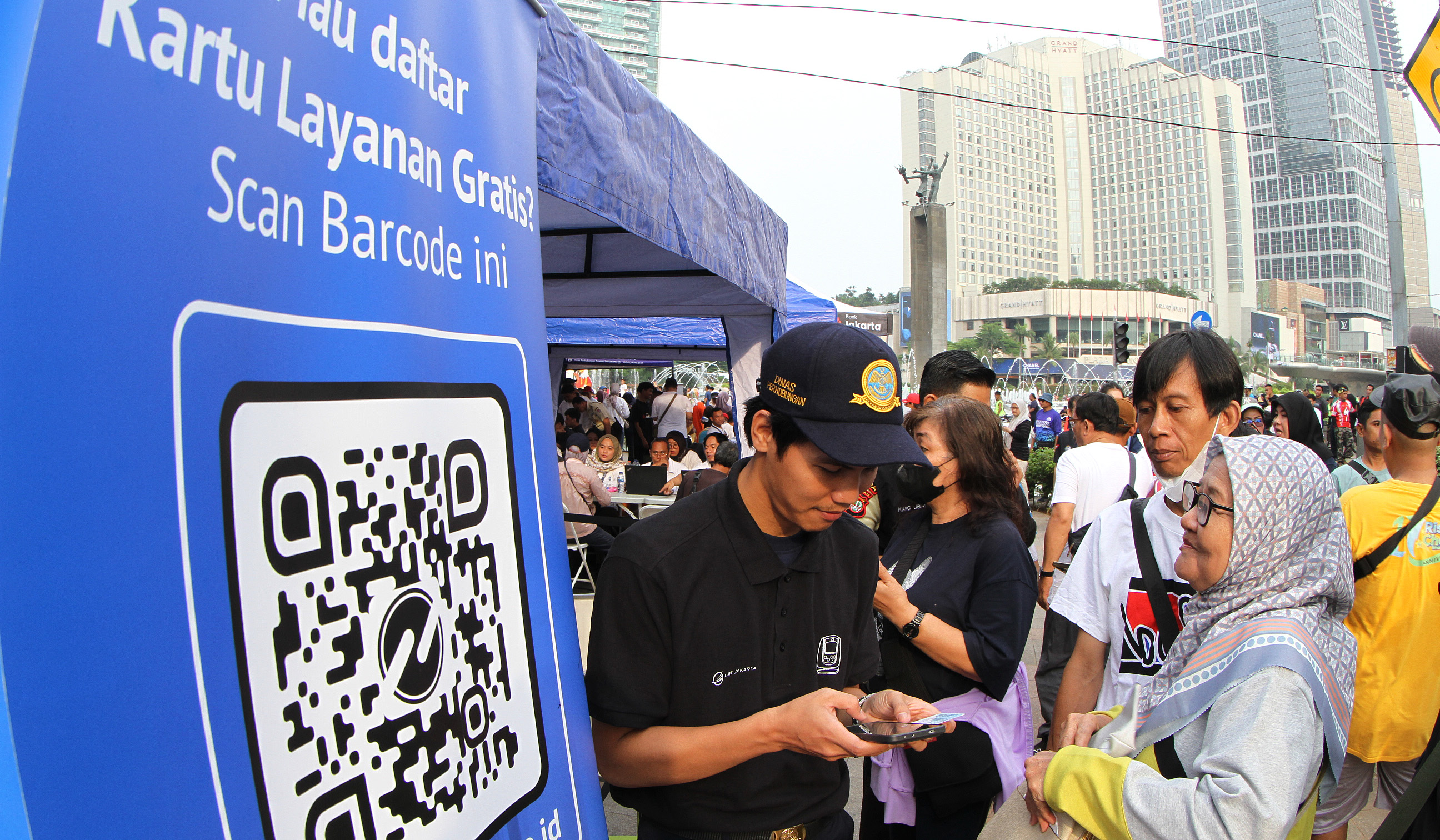 Pendaftaran KLG Lansia. (Agus Priatna/SinPo.id)