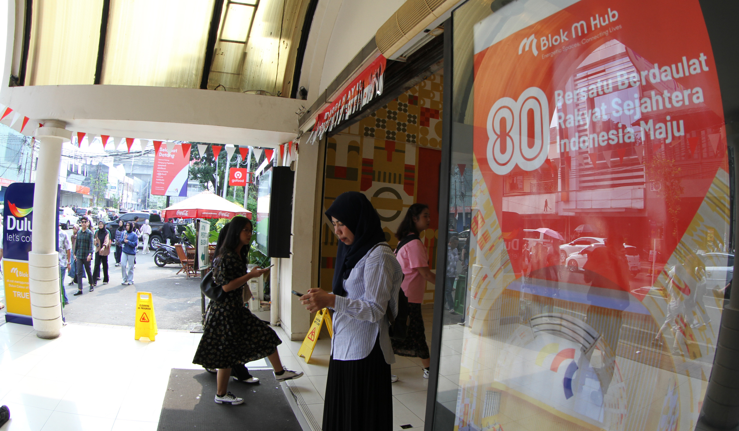 Kawasan Blok M Hub di Jakarta. (Agus Priatna/SinPo.id)