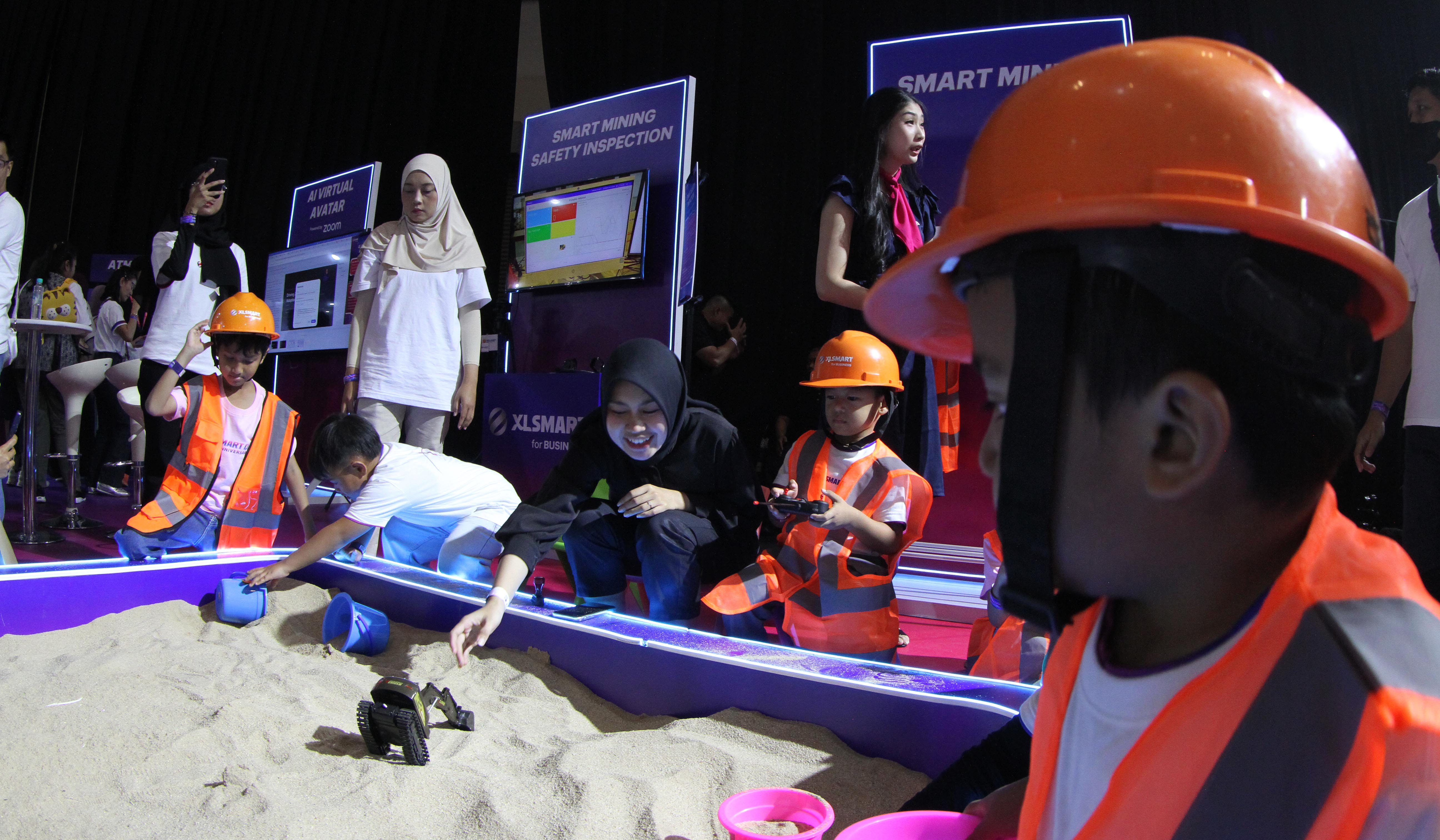 Perayaan ulang tahun perdana XLSmart. (Agus Priatna/SinPo.id)