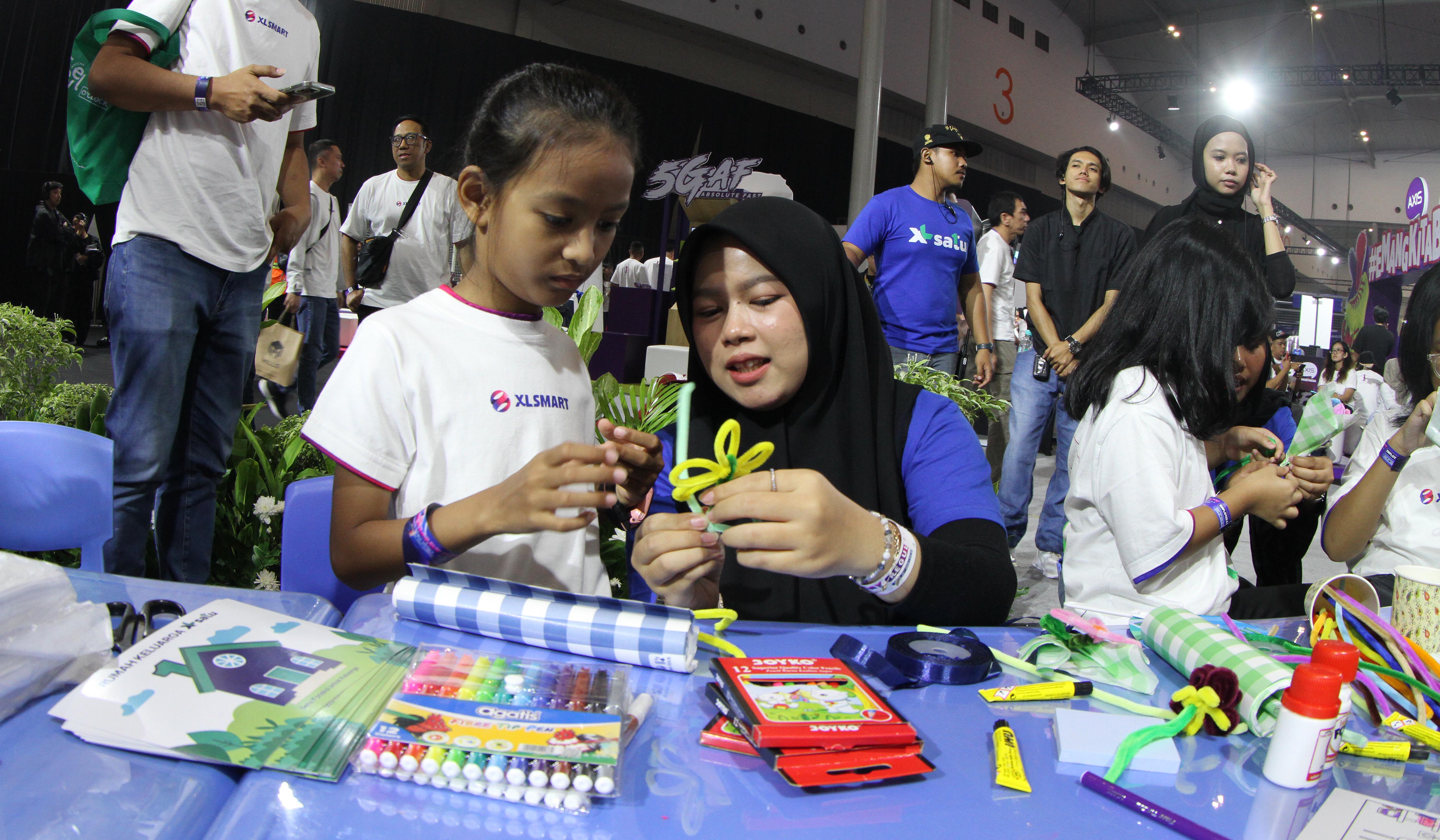 Perayaan ulang tahun perdana XLSmart. (Agus Priatna/SinPo.id)