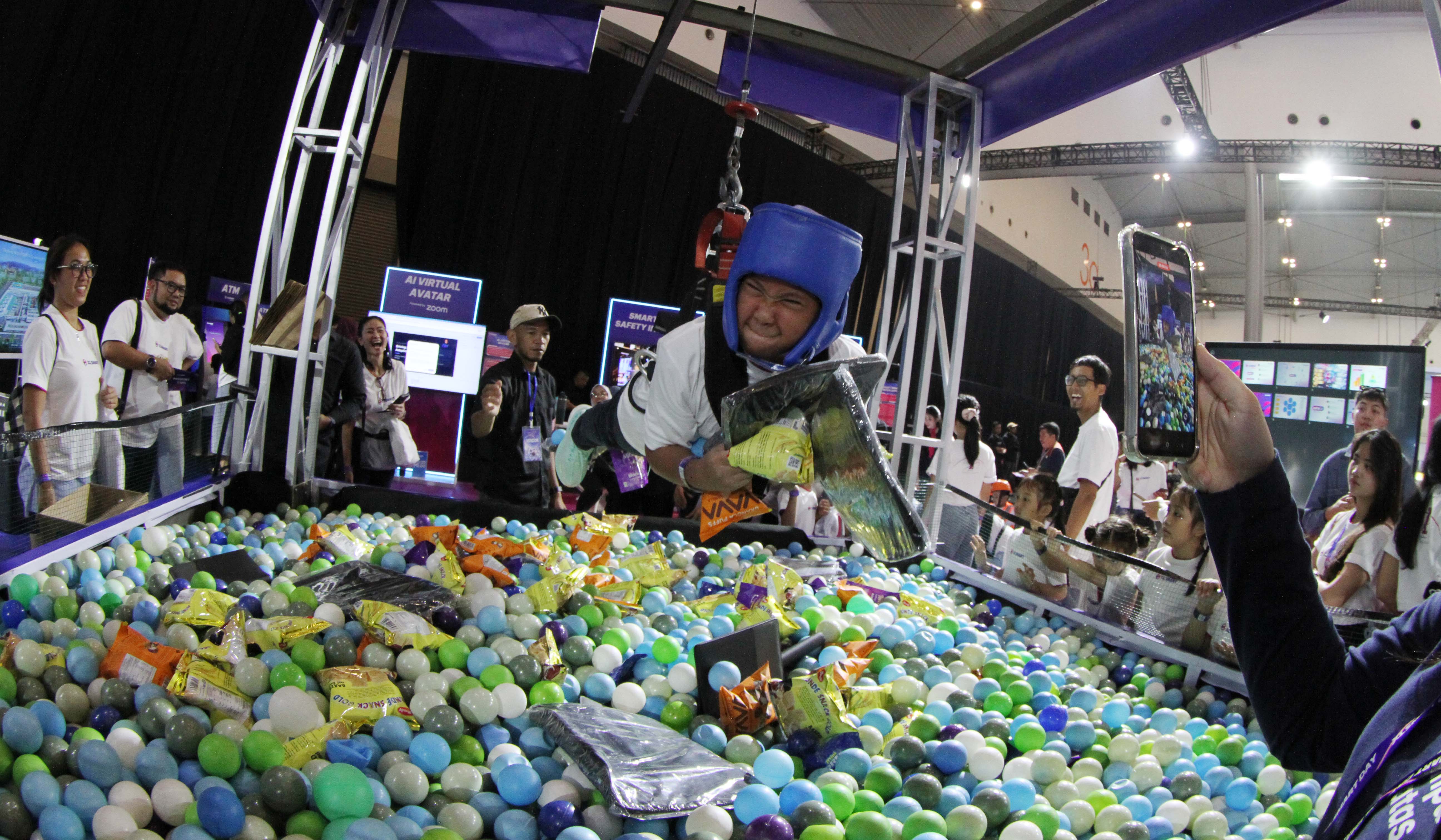 Perayaan ulang tahun perdana XLSmart. (Agus Priatna/SinPo.id)