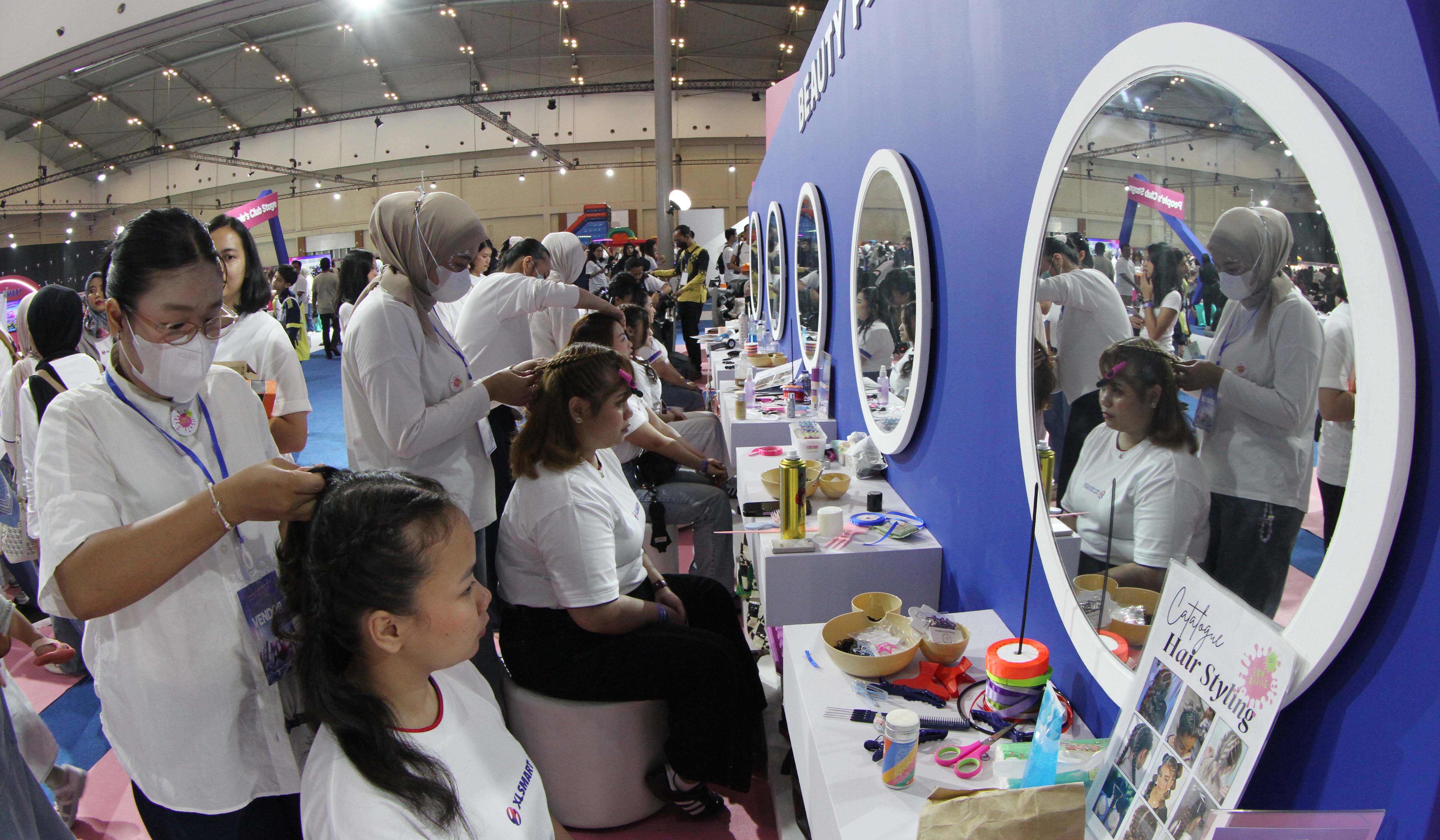 Perayaan ulang tahun perdana XLSmart. (Agus Priatna/SinPo.id)