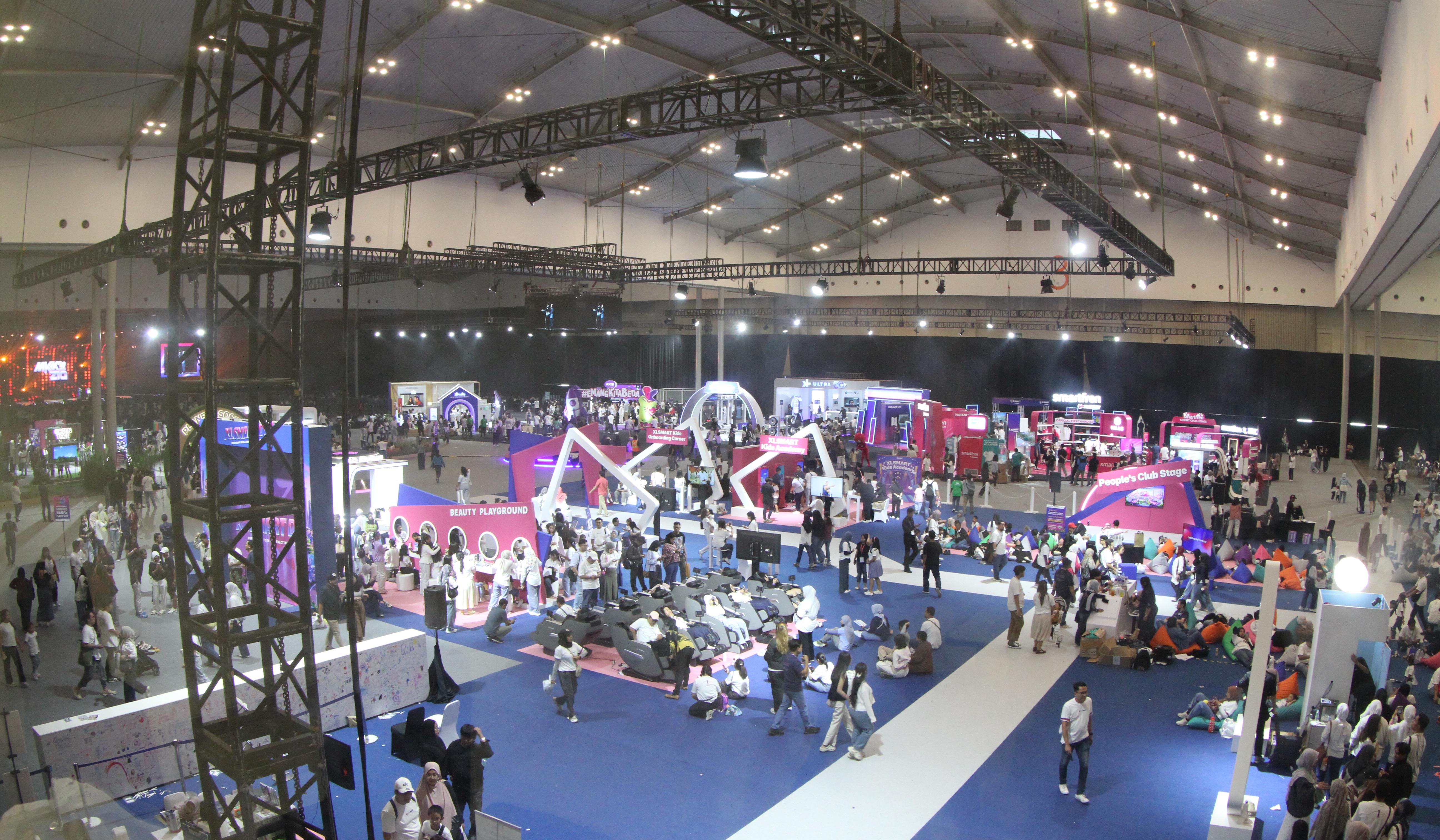 Perayaan ulang tahun perdana XLSmart. (Agus Priatna/SinPo.id)