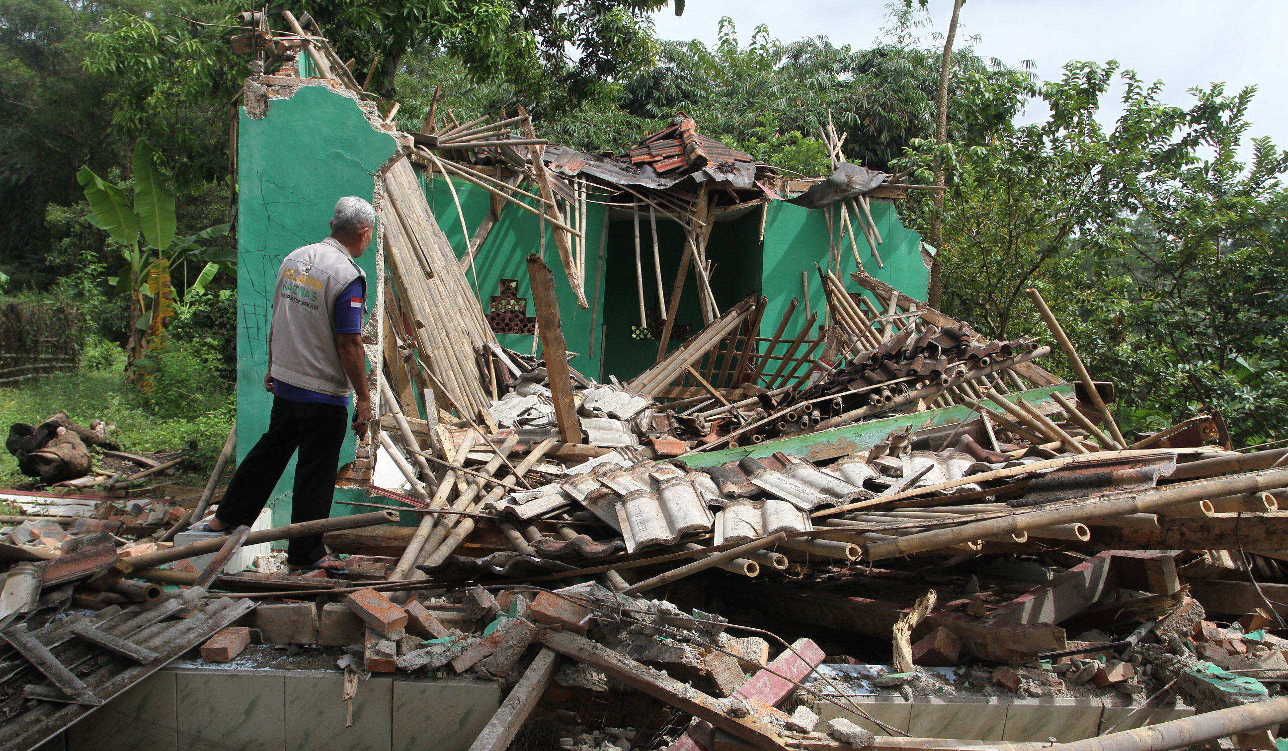 Gempa Bekasi. (Agus Priatna/SinPo.id)