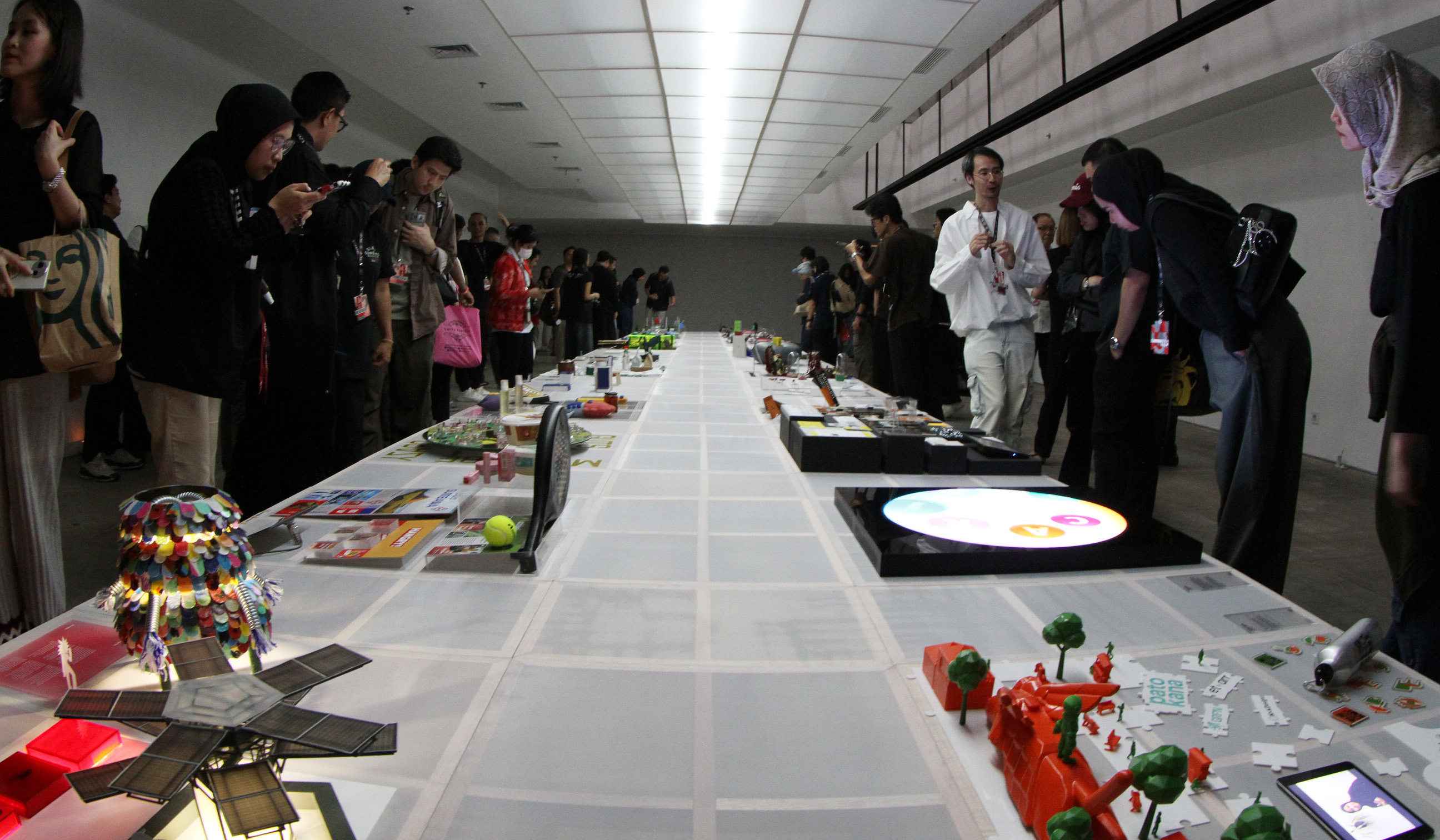 Pameran desain kreatif di TIM Jakarta. (Agus Priatna/SinPo.id)