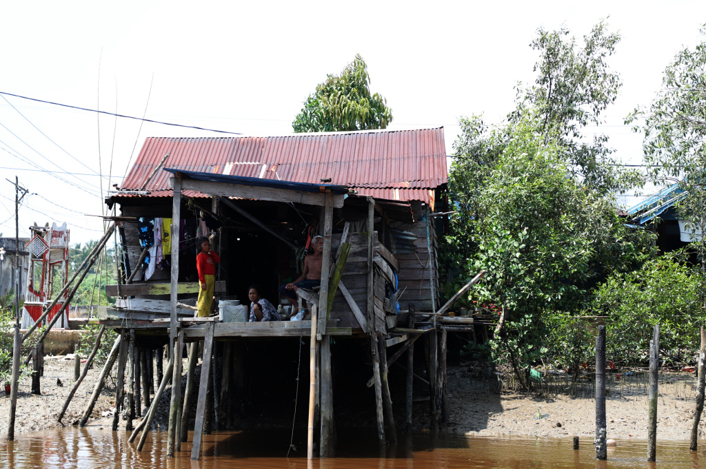Melihat potret kehidupan warga desa Kuala Selat yang berpenghasilan dari nelayan petani Kelapa dan Mangrove (Ashar/SinPo.id)