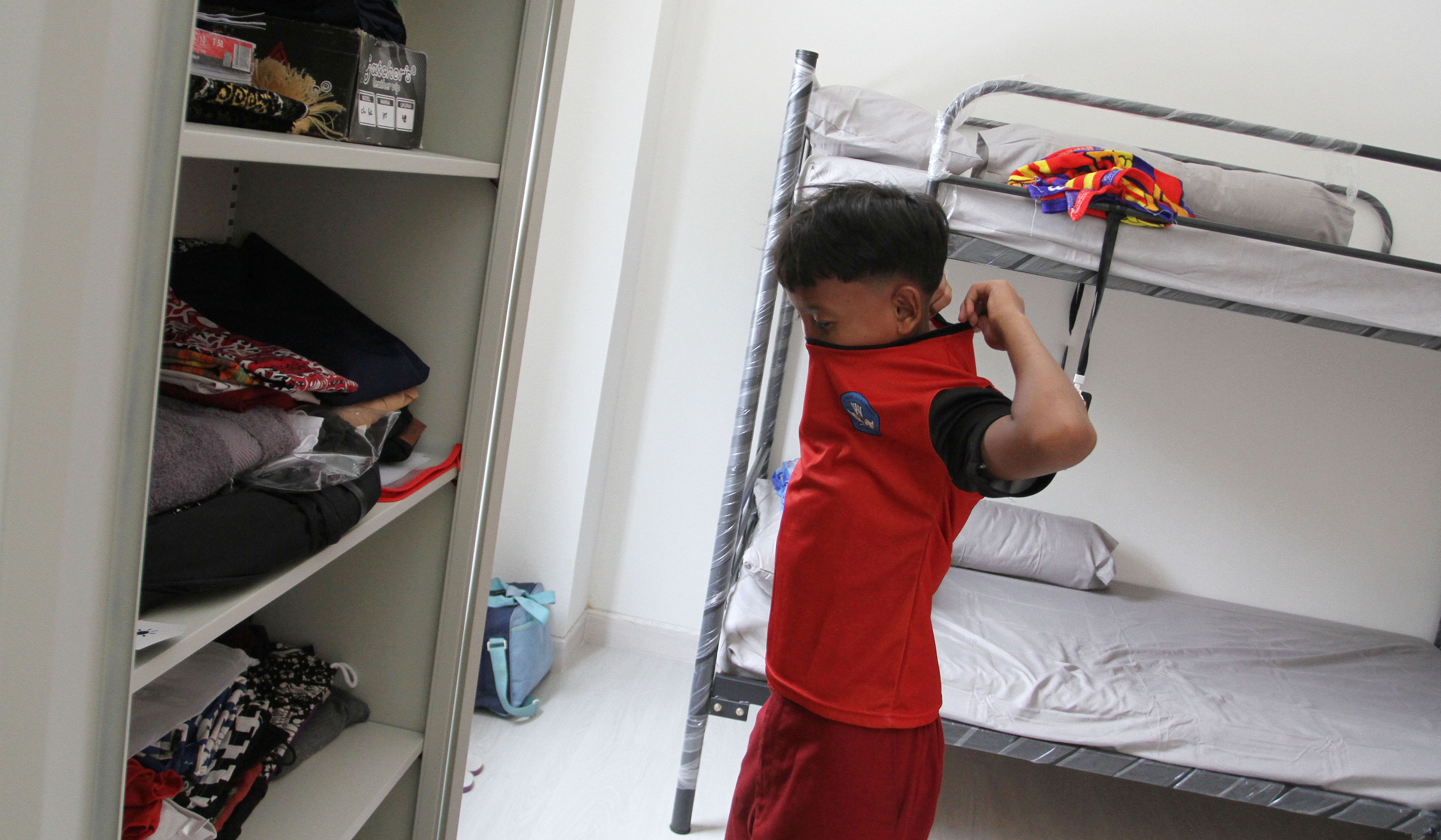 Aktivitas hari pertama Sekolah Rakyat Sentra Handayani di Jakarta. (Agus Priatna/SinPo.id)