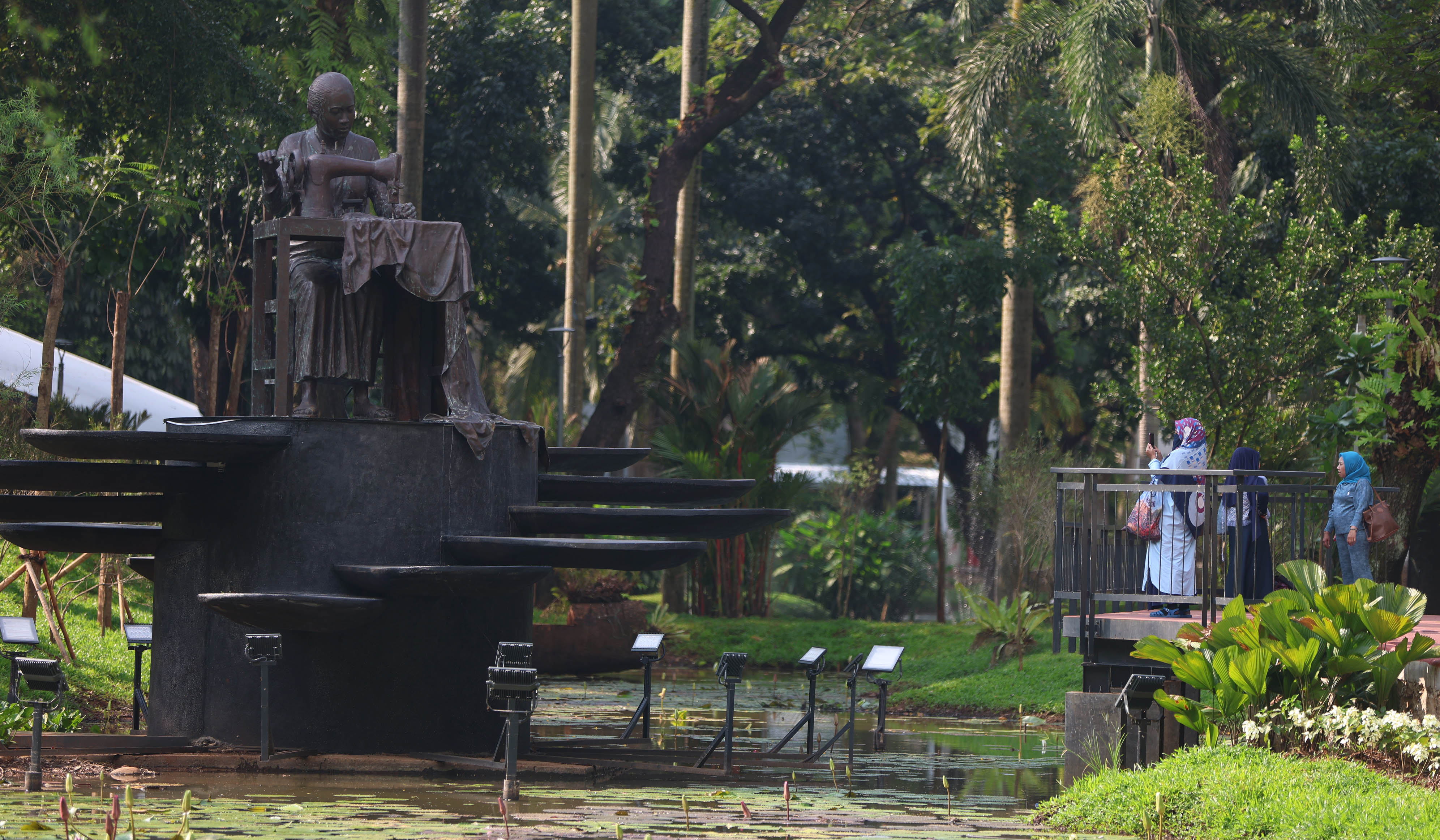 Taman Bendera Pusaka di Kebayoran Baru, Jakarta Selatan. (Agus Priatna/SinPo.id)