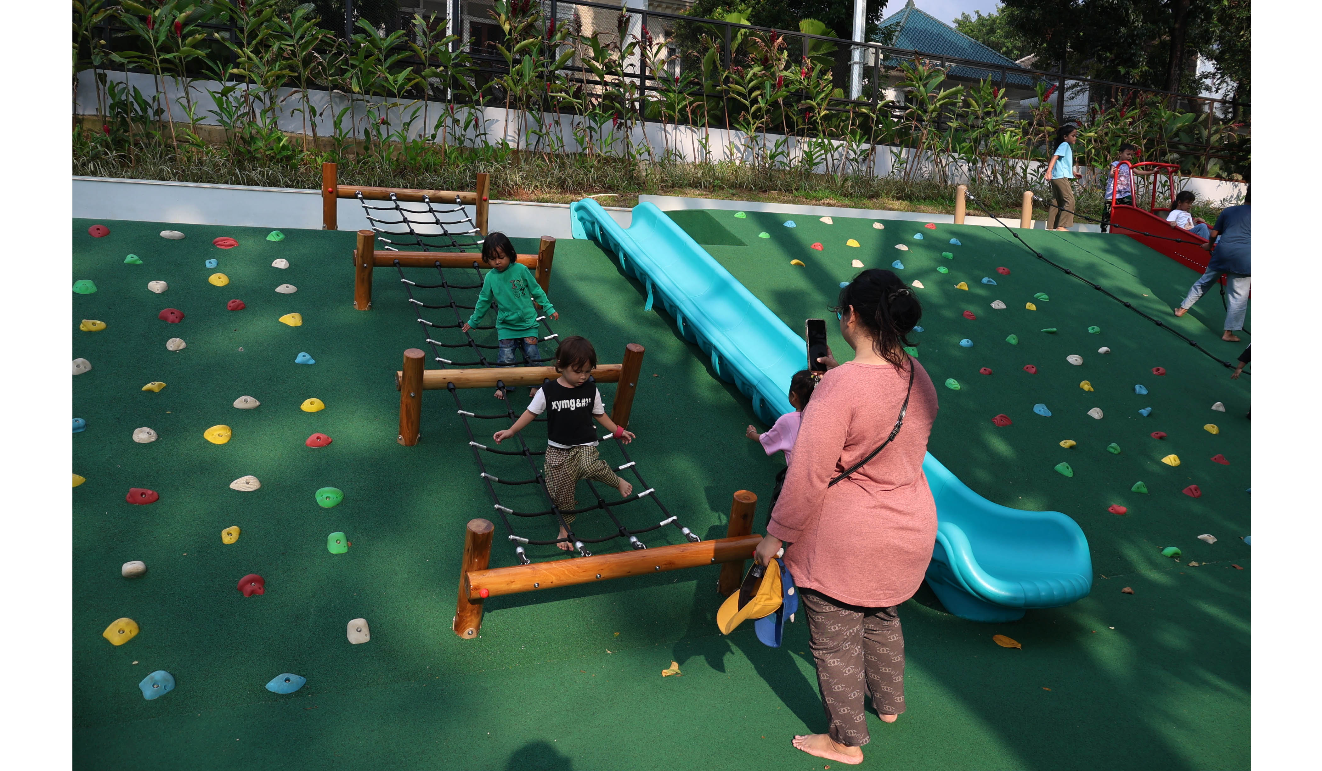 Taman Bendera Pusaka di Kebayoran Baru, Jakarta Selatan. (Agus Priatna/SinPo.id)