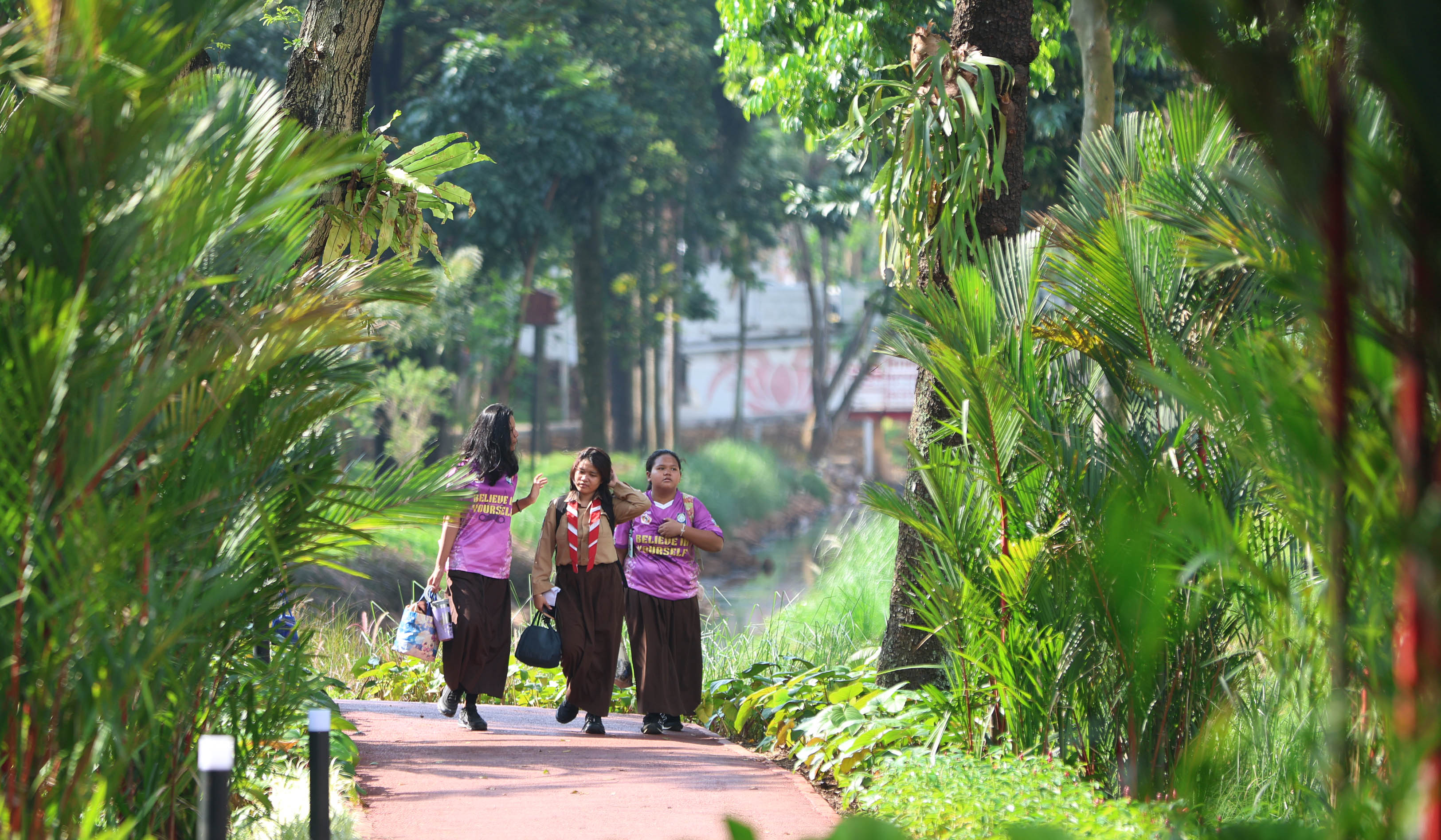 Taman Bendera Pusaka di Kebayoran Baru, Jakarta Selatan. (Agus Priatna/SinPo.id)