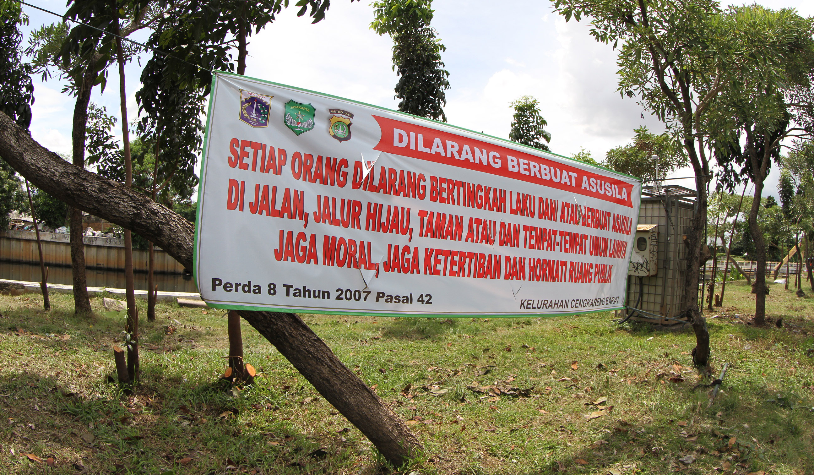 Taman Daan Mogot, Cengkareng, Jakarta Barat. (Agus Priatna/SinPo.id)