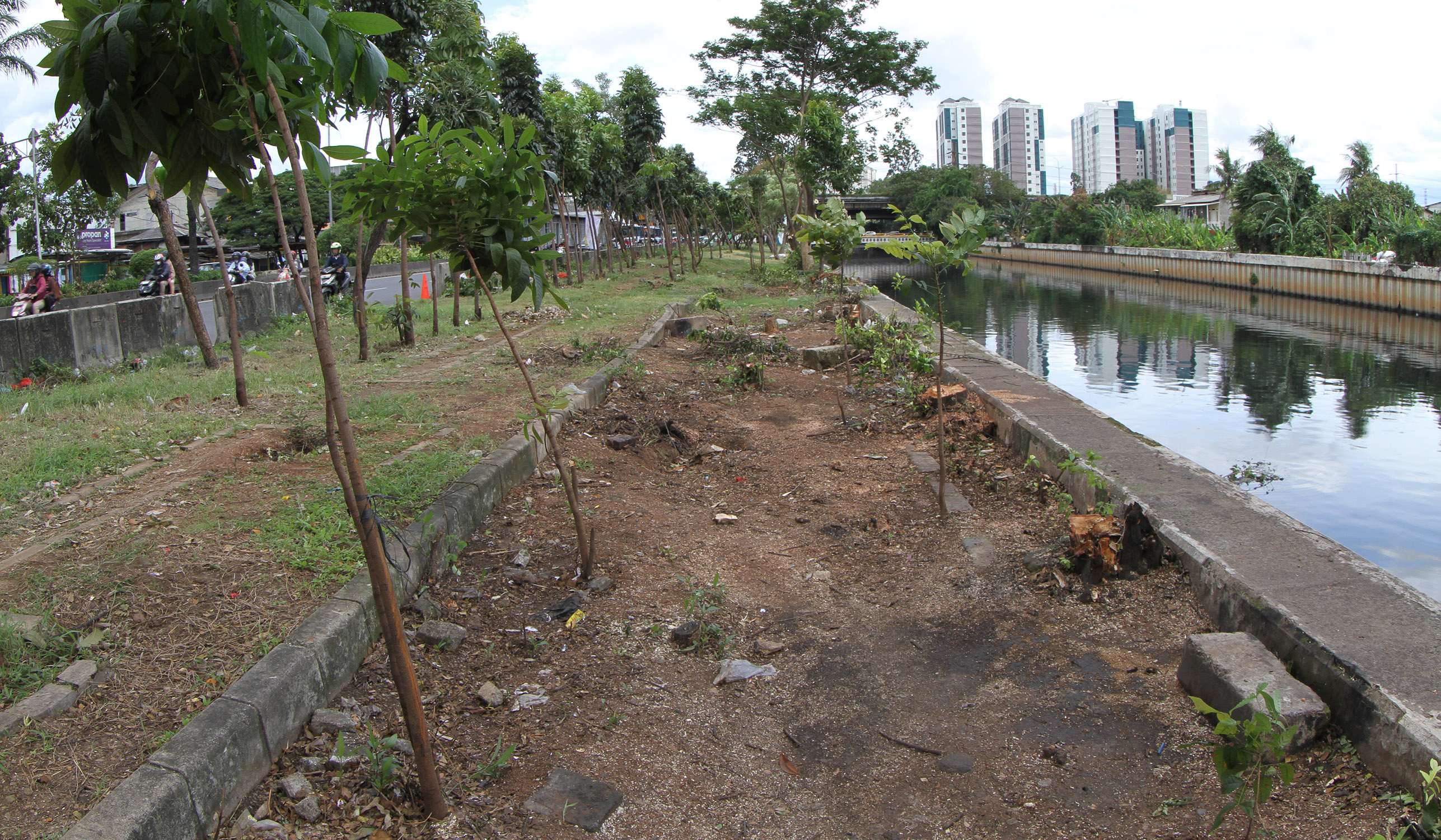 Taman Daan Mogot, Cengkareng, Jakarta Barat. (Agus Priatna/SinPo.id)