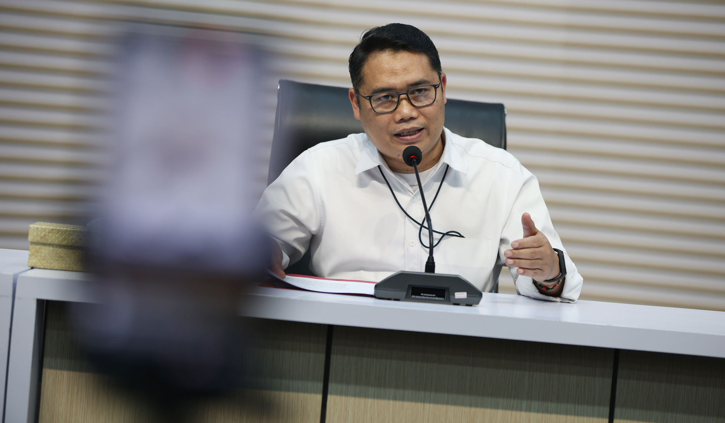 Konferensi pers OTT Hakim PN Depok. (Agus Priatna/SinPo.id)