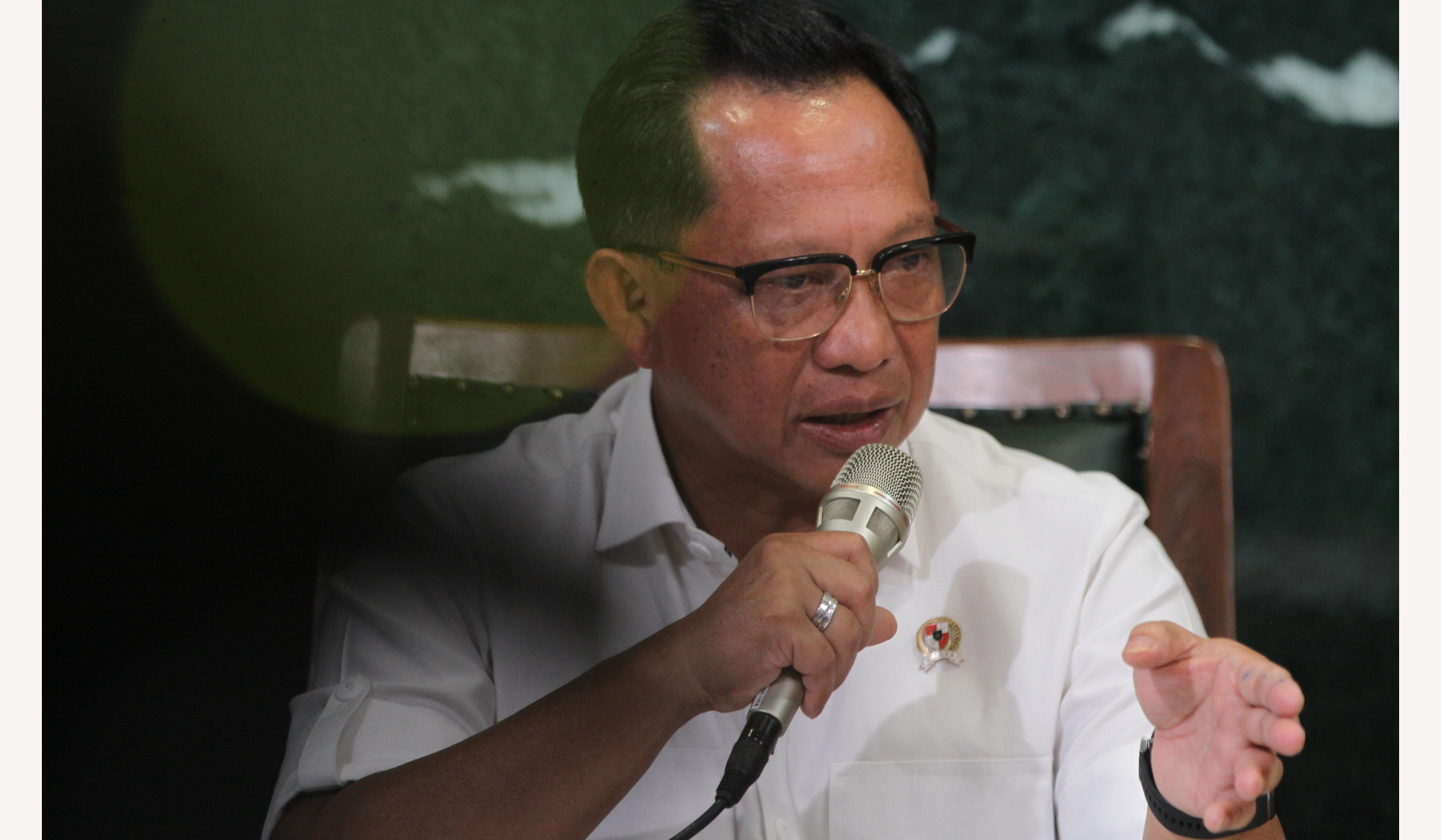 Mendagri Tito Karnavian, saat konferensi pers. (Agus Priatna/SinPo.id)