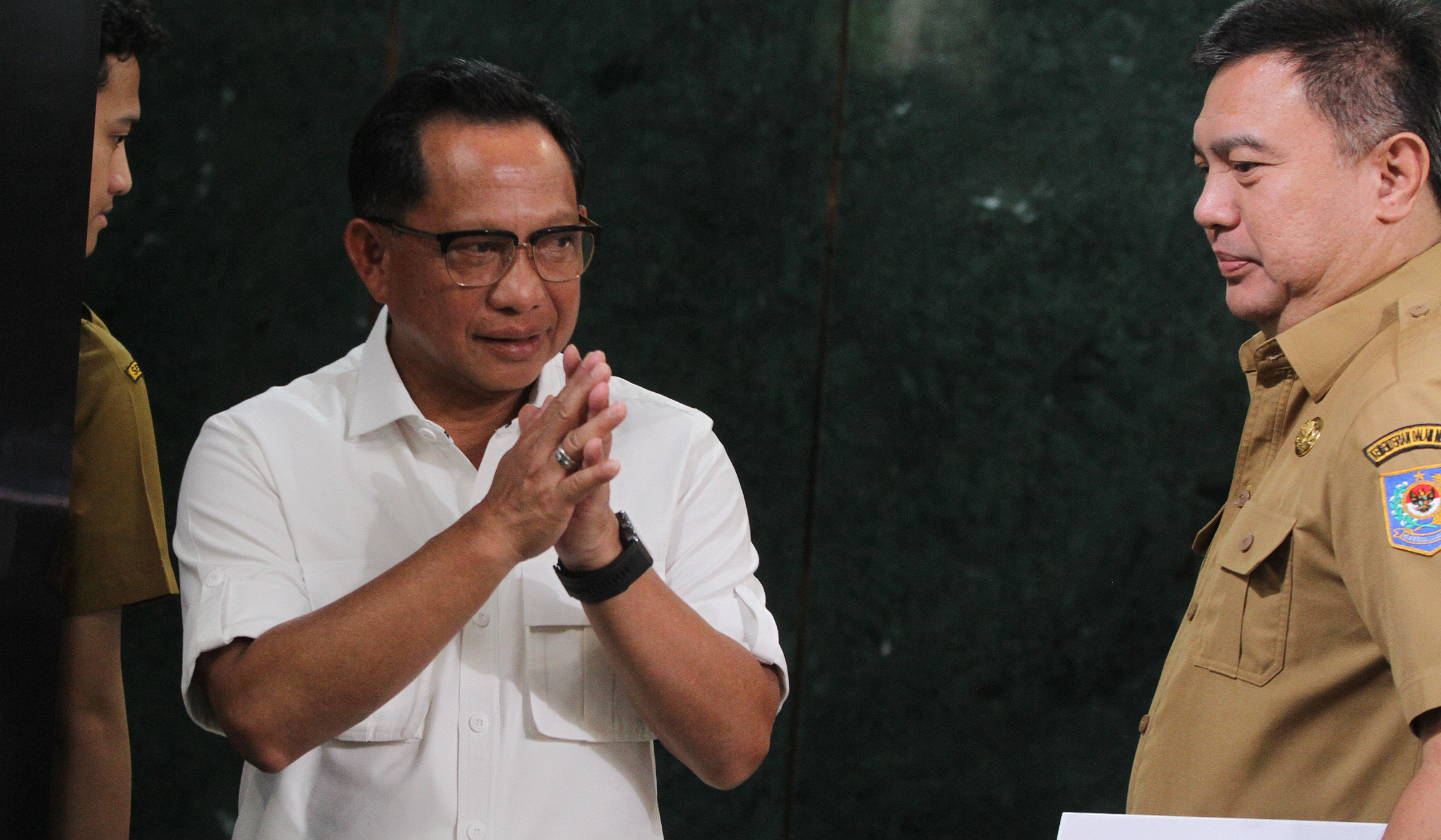 Mendagri Tito Karnavian, saat konferensi pers. (Agus Priatna/SinPo.id)