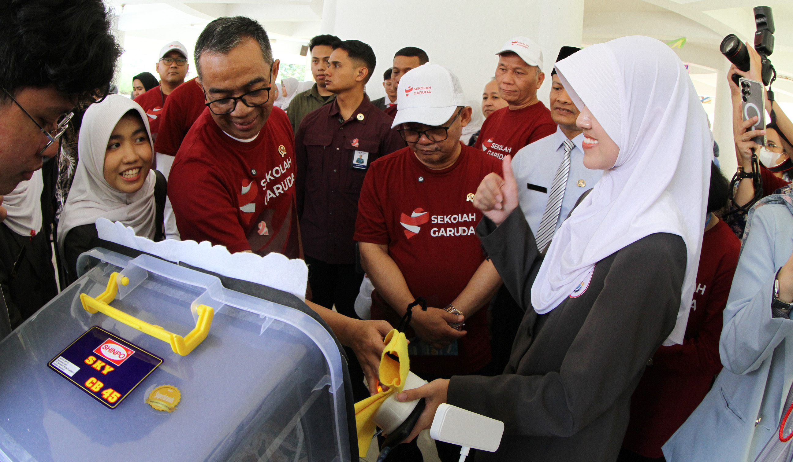 Pengenalan Sekolah Garuda di Jakarta. (Agus Priatna/SinPo.id)