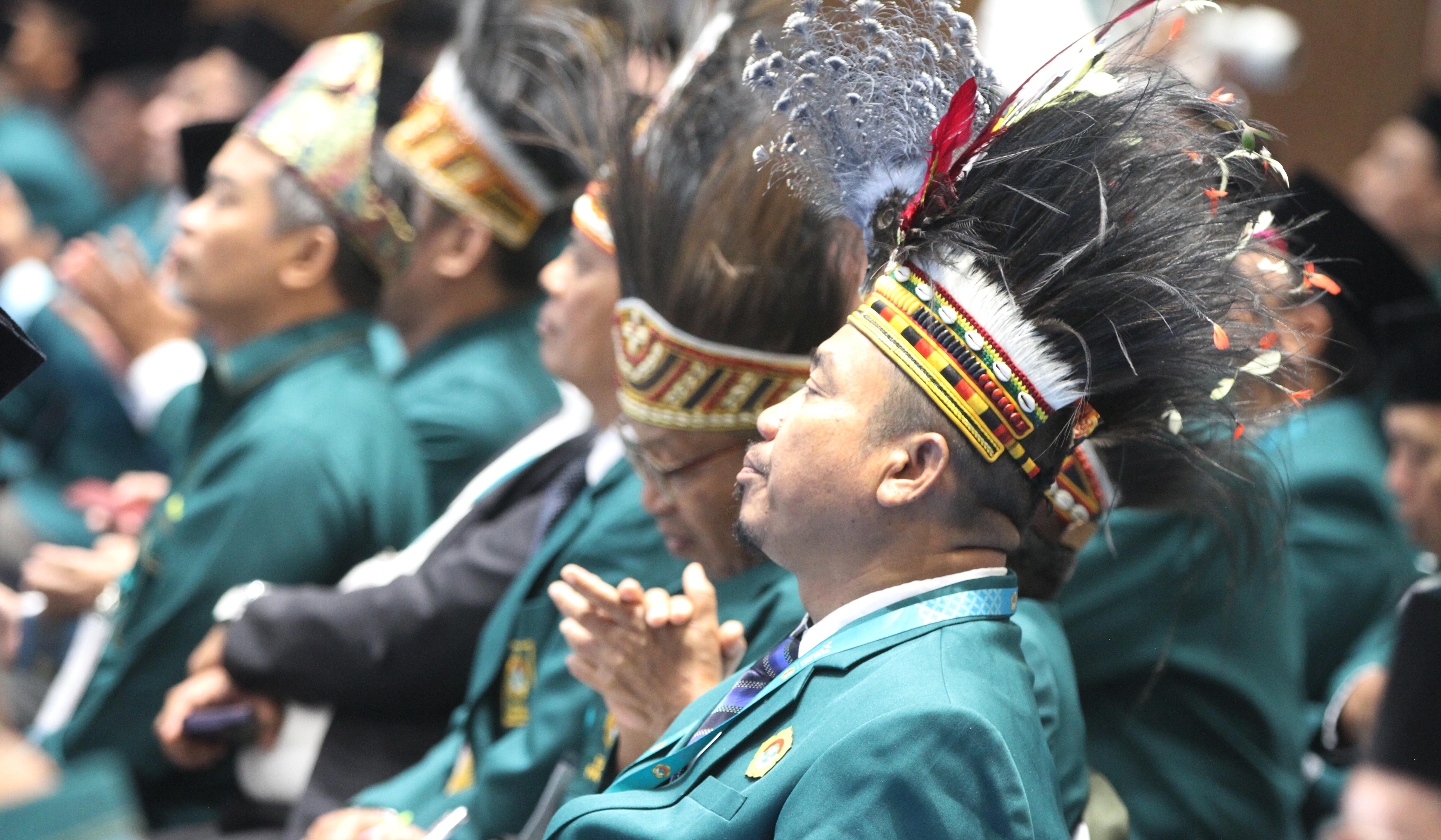 Menteri Haji, Gus Irfan, saat Munas X LDII. (Agus Priatna/SinPo.id)