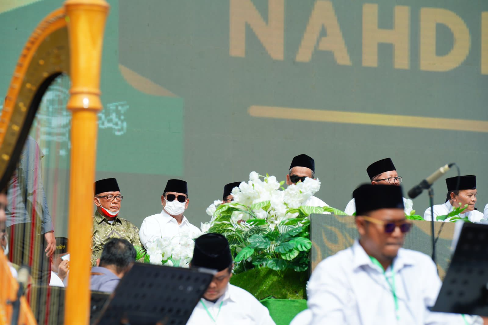 Menhan Prabowo mendampingi Presiden Jokowi menghadiri Peringatan Satu Abad Nahdatul Ulama (Foto:Tim Prabowo/SinPo.id)