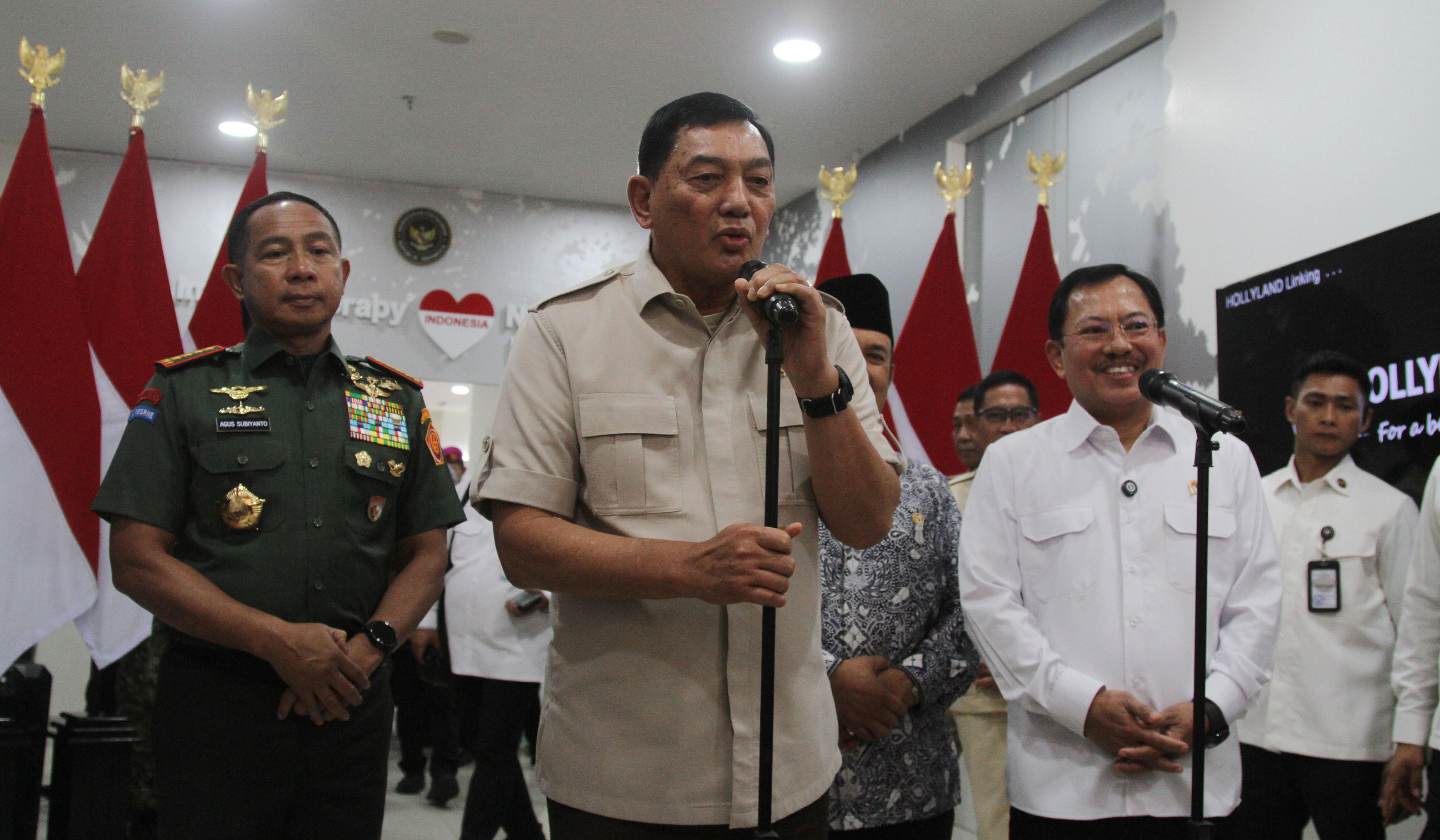 Menhan resmikan pelayanan Immunotherapy Nusantara di RSPPN Soedirman. (Agus Priatna/SinPo.id)