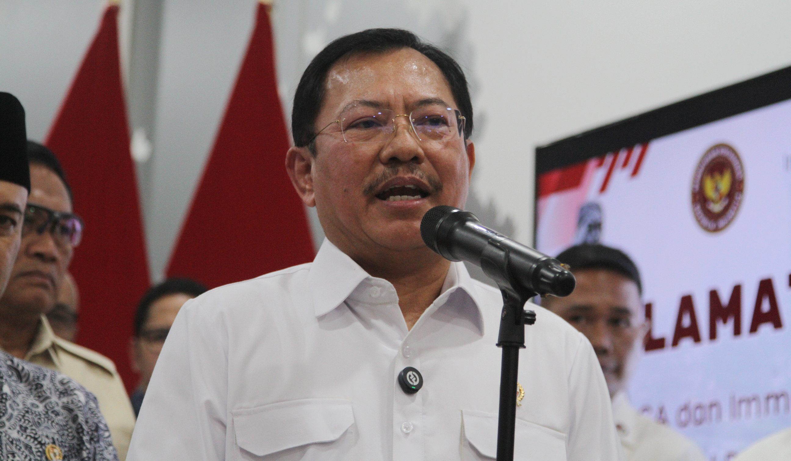 Menhan resmikan pelayanan Immunotherapy Nusantara di RSPPN Soedirman. (Agus Priatna/SinPo.id)