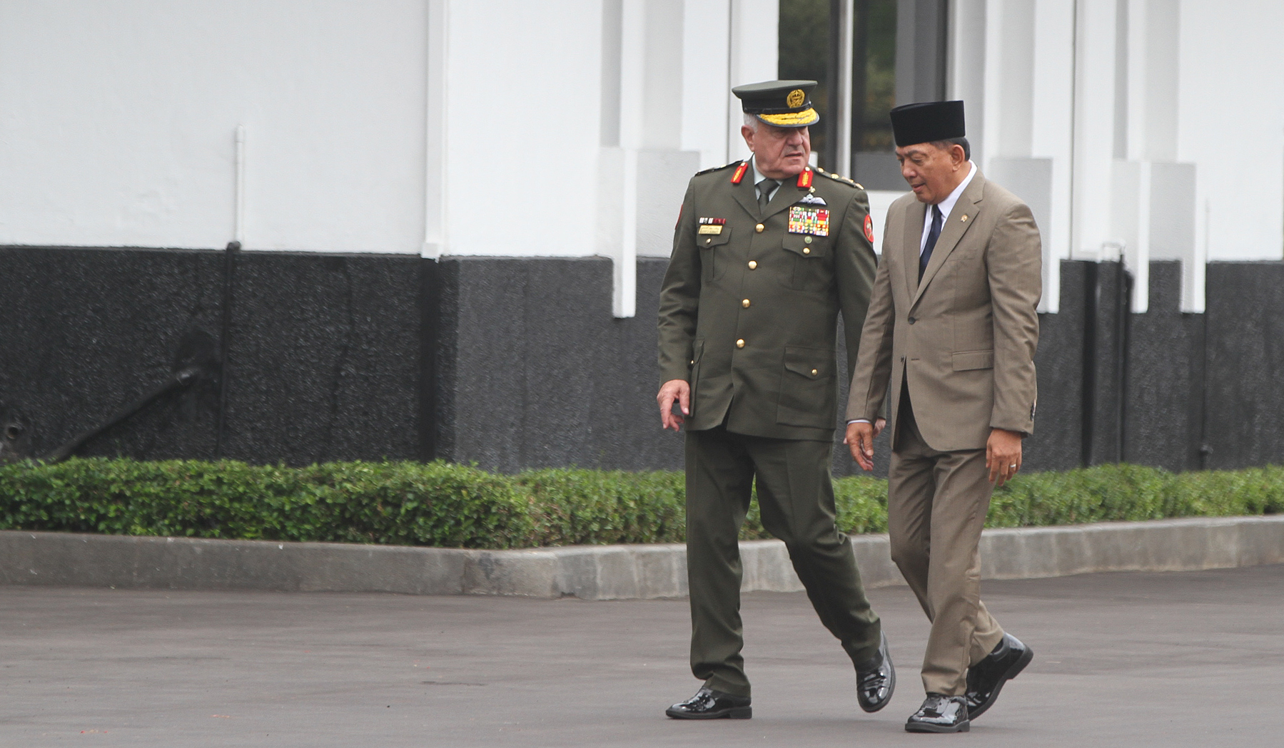 Kunjungan Panglima Yordania ke Kemenhan. (Agus Priatna/SinPo.id)