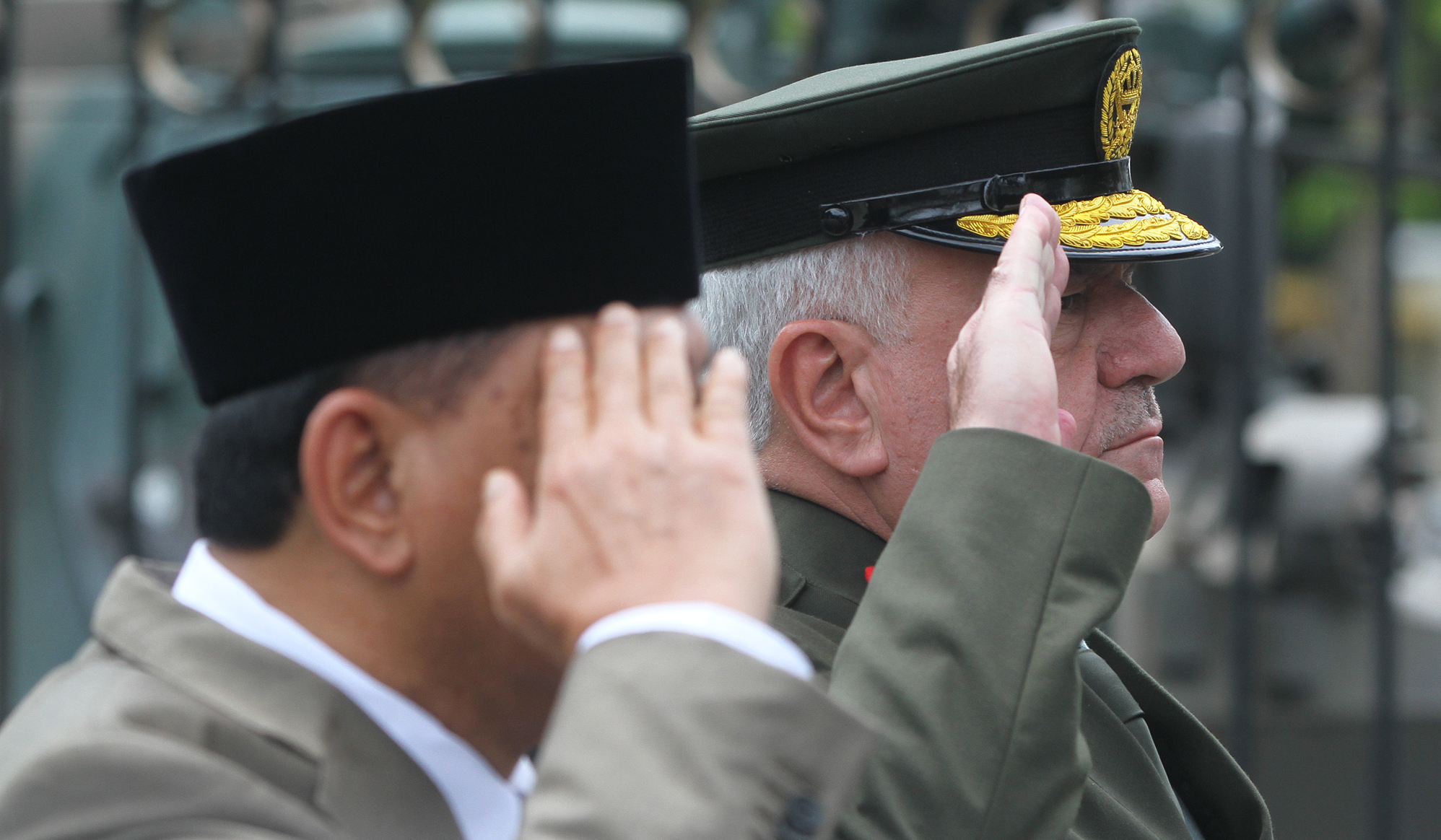 Kunjungan Panglima Yordania ke Kemenhan. (Agus Priatna/SinPo.id)