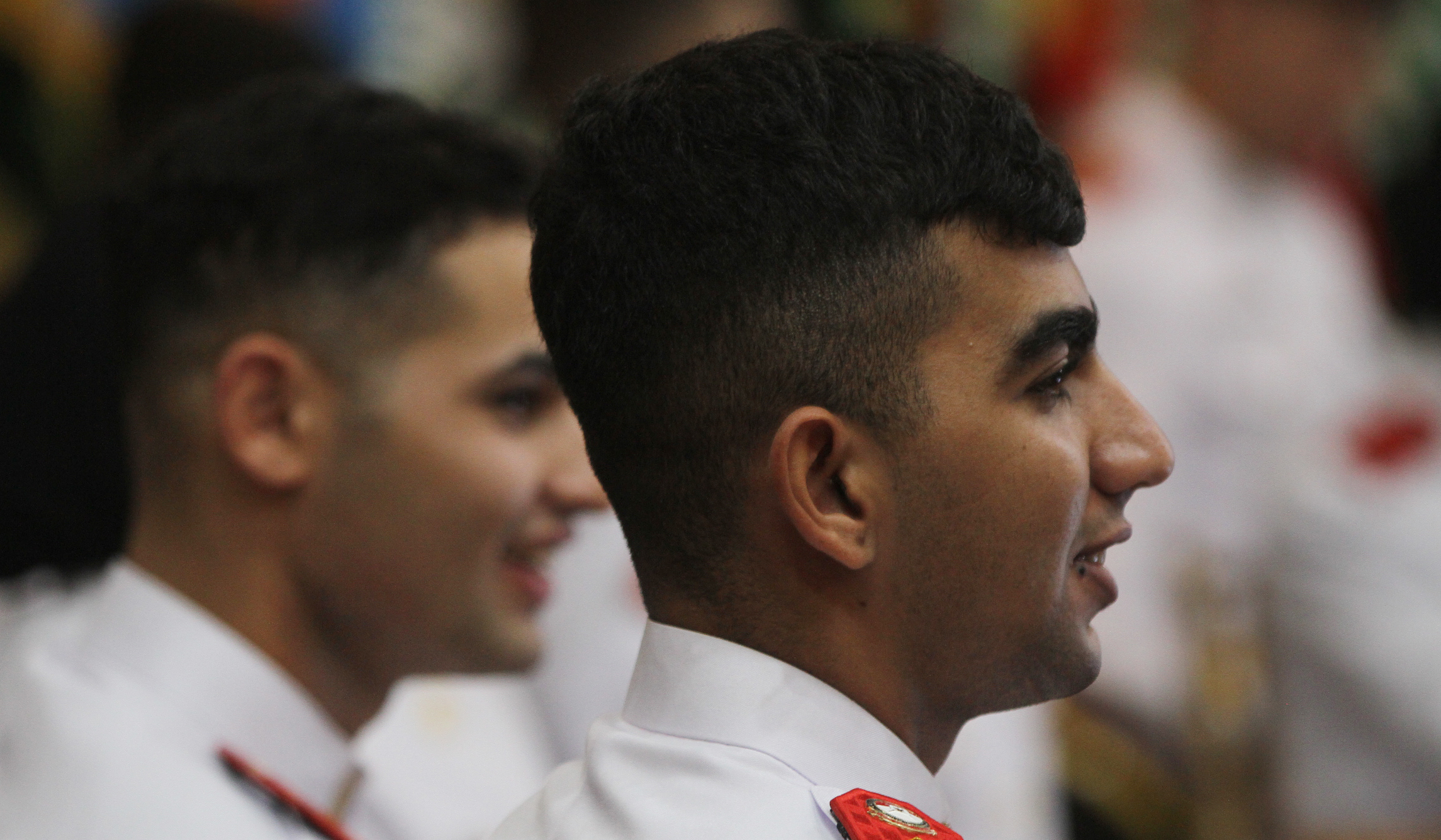 Menhan Sjafrie Sjamsoeddin, saat menghadiri tatap muka dengan para kadet Universitas Pertahanan (Unhan) asal Palestina di Gedung Kementerian Pertahanan, Jakarta. (Agus Priatna/SinPo.id)