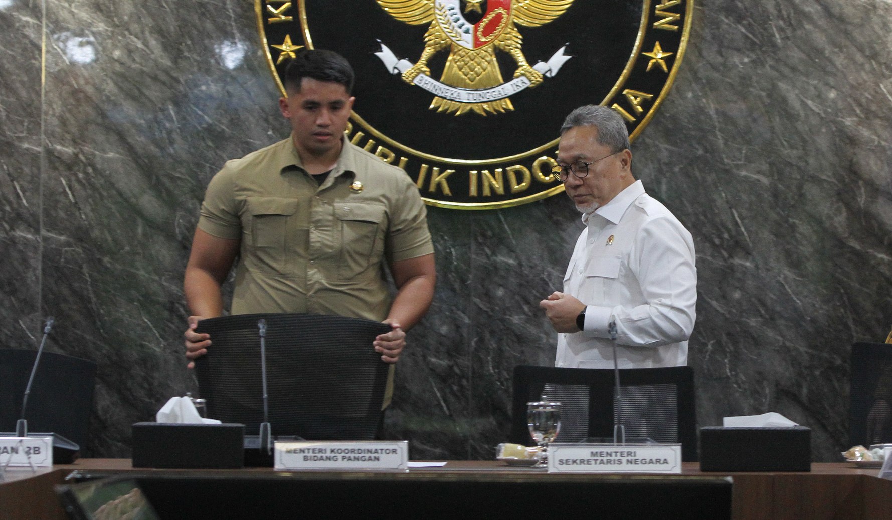 Rakor Menko Pangan. (Agus Priatna/SinPo.id)