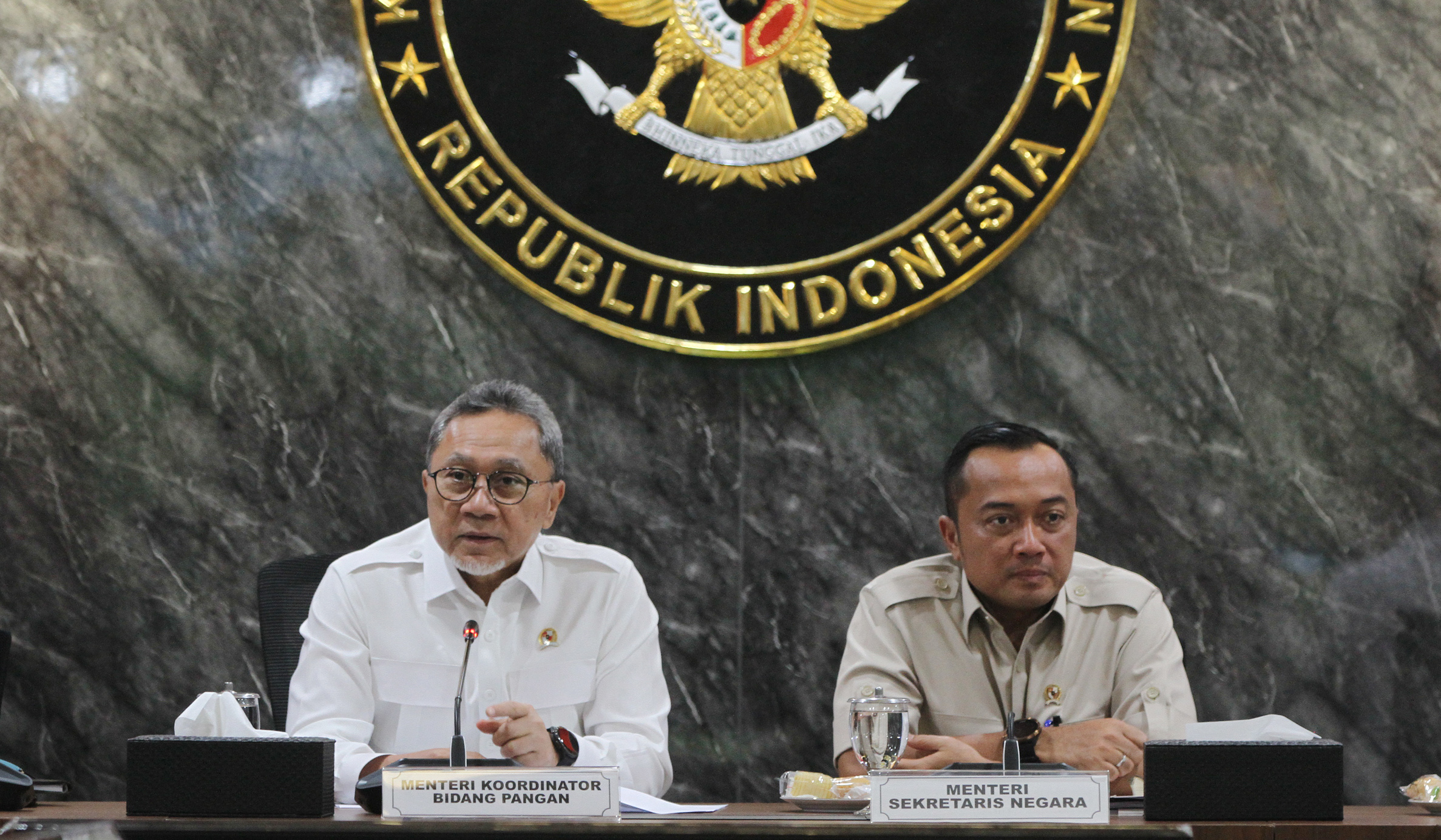 Rakor Menko Pangan. (Agus Priatna/SinPo.id)