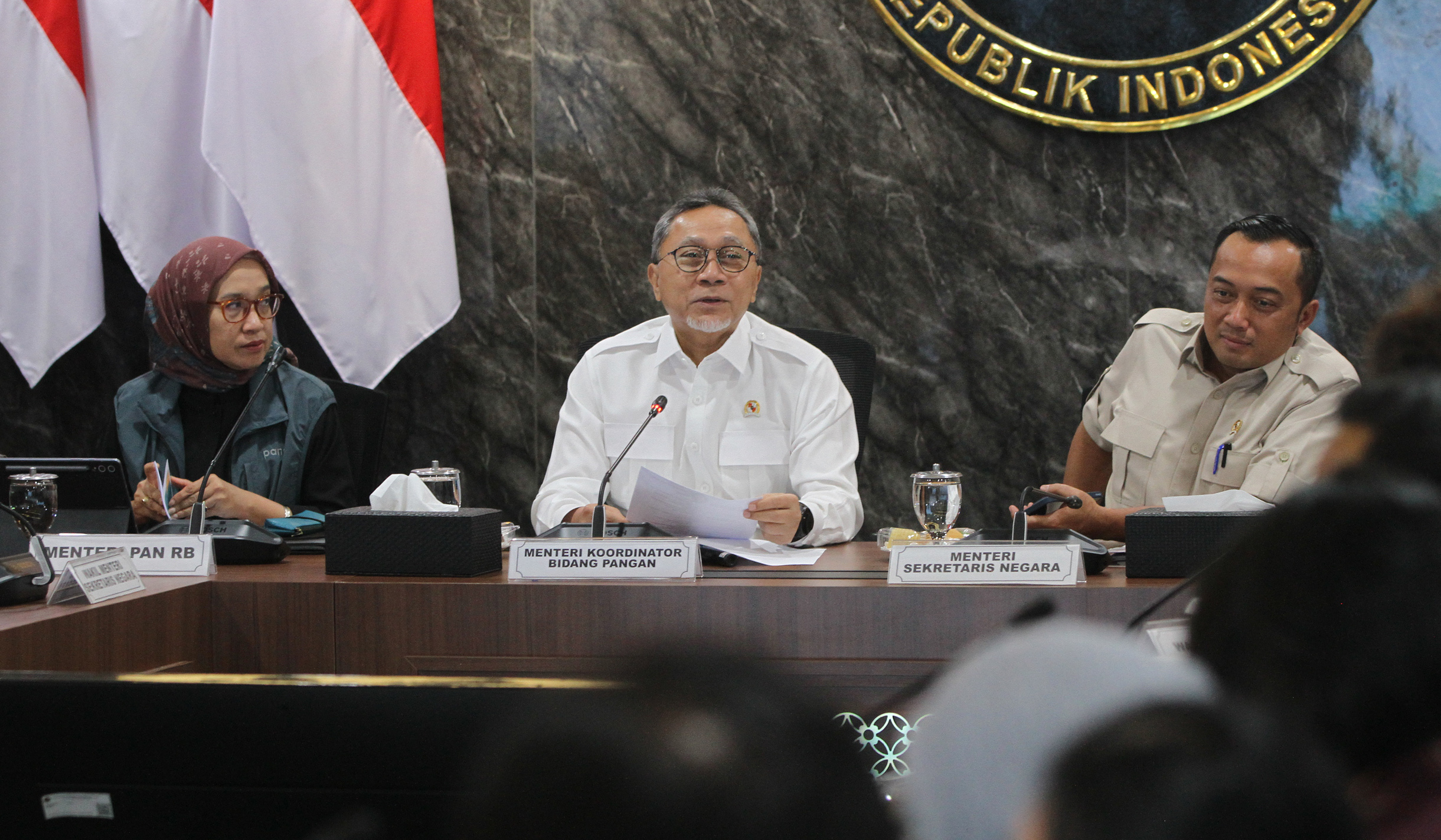 Rakor Menko Pangan. (Agus Priatna/SinPo.id)