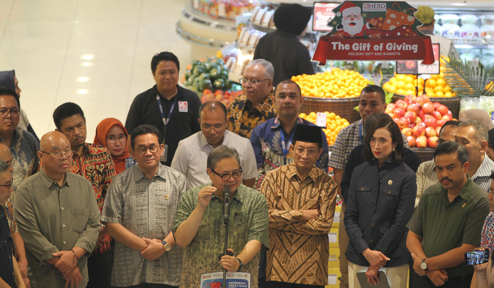 Menko Airlangga, tinjau WFA. (Agus Priatna/SinPo.id)