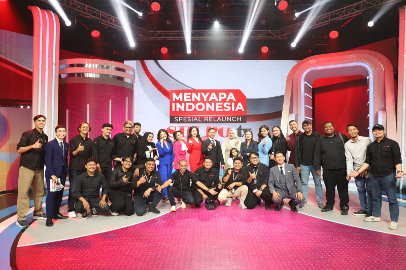 Sinpo TV menggelar program Menyapa Indonesia Edisi Spesial Relaunch SINPO TV (Ashar/SinPo.id)