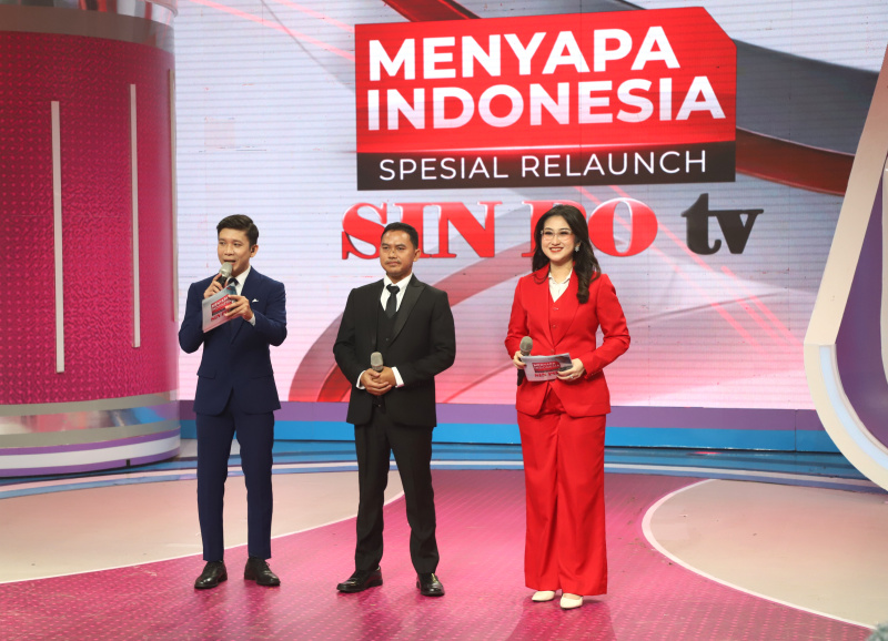 Sinpo TV menggelar program Menyapa Indonesia Edisi Spesial Relaunch SINPO TV (Ashar/SinPo.id)