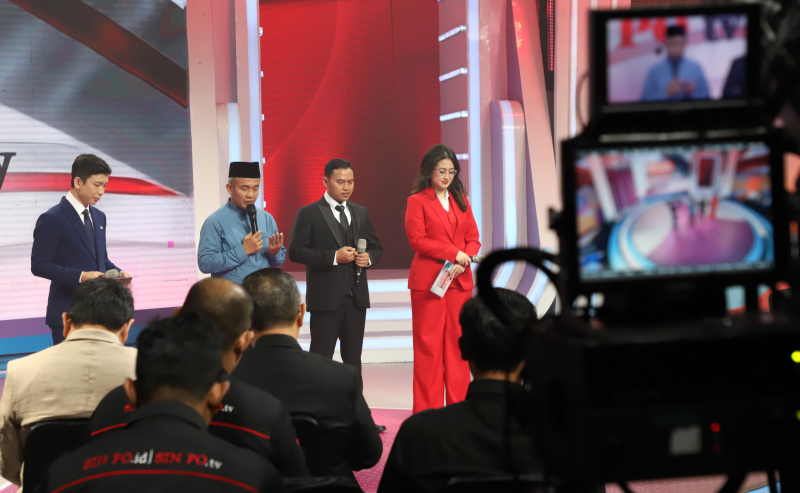Sinpo TV menggelar program Menyapa Indonesia Edisi Spesial Relaunch SINPO TV (Ashar/SinPo.id)