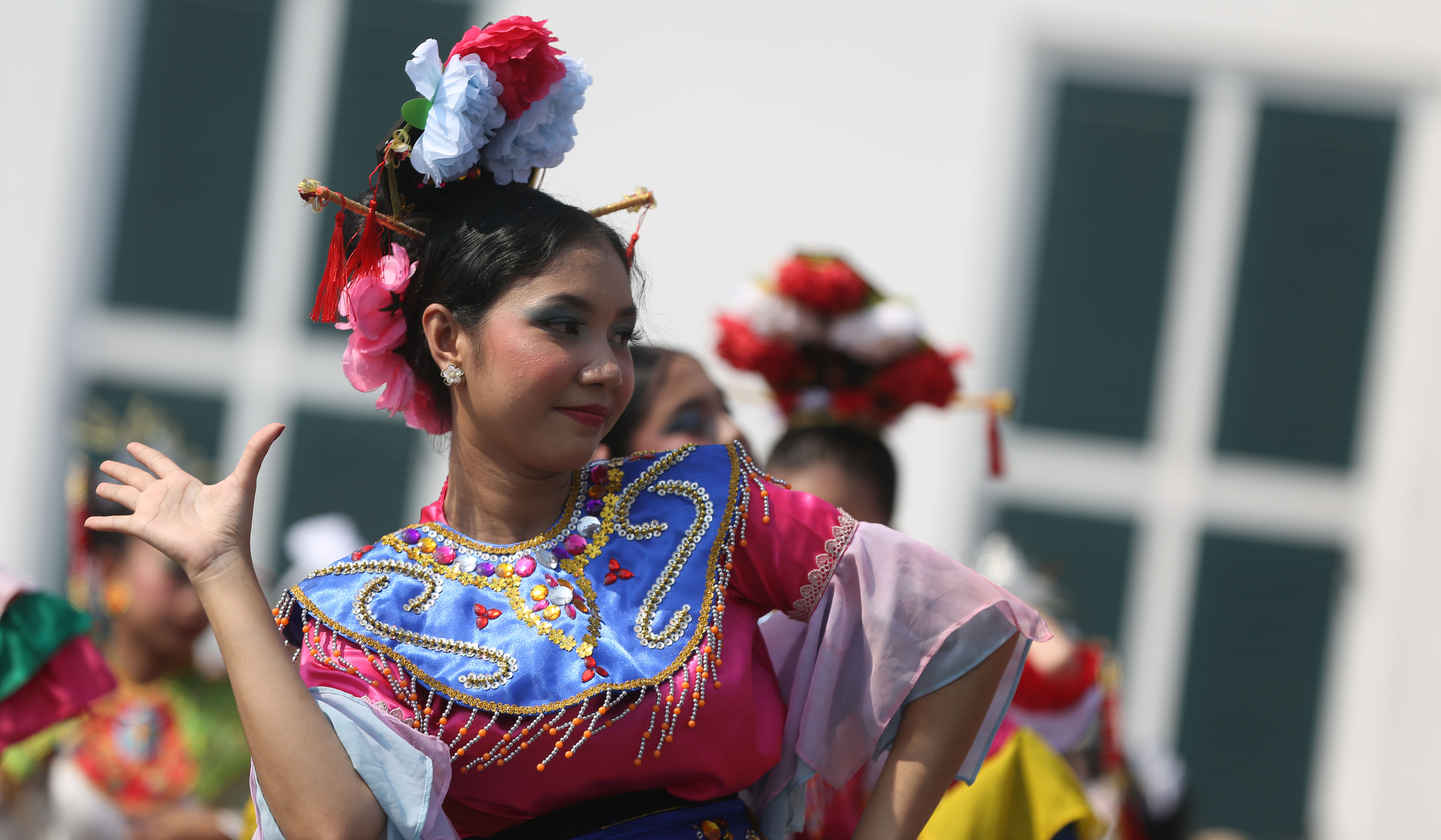 Parade budaya rangkaian HUT ke-499 Kota Jakarta. (Agus Priatna/SinPo.id)