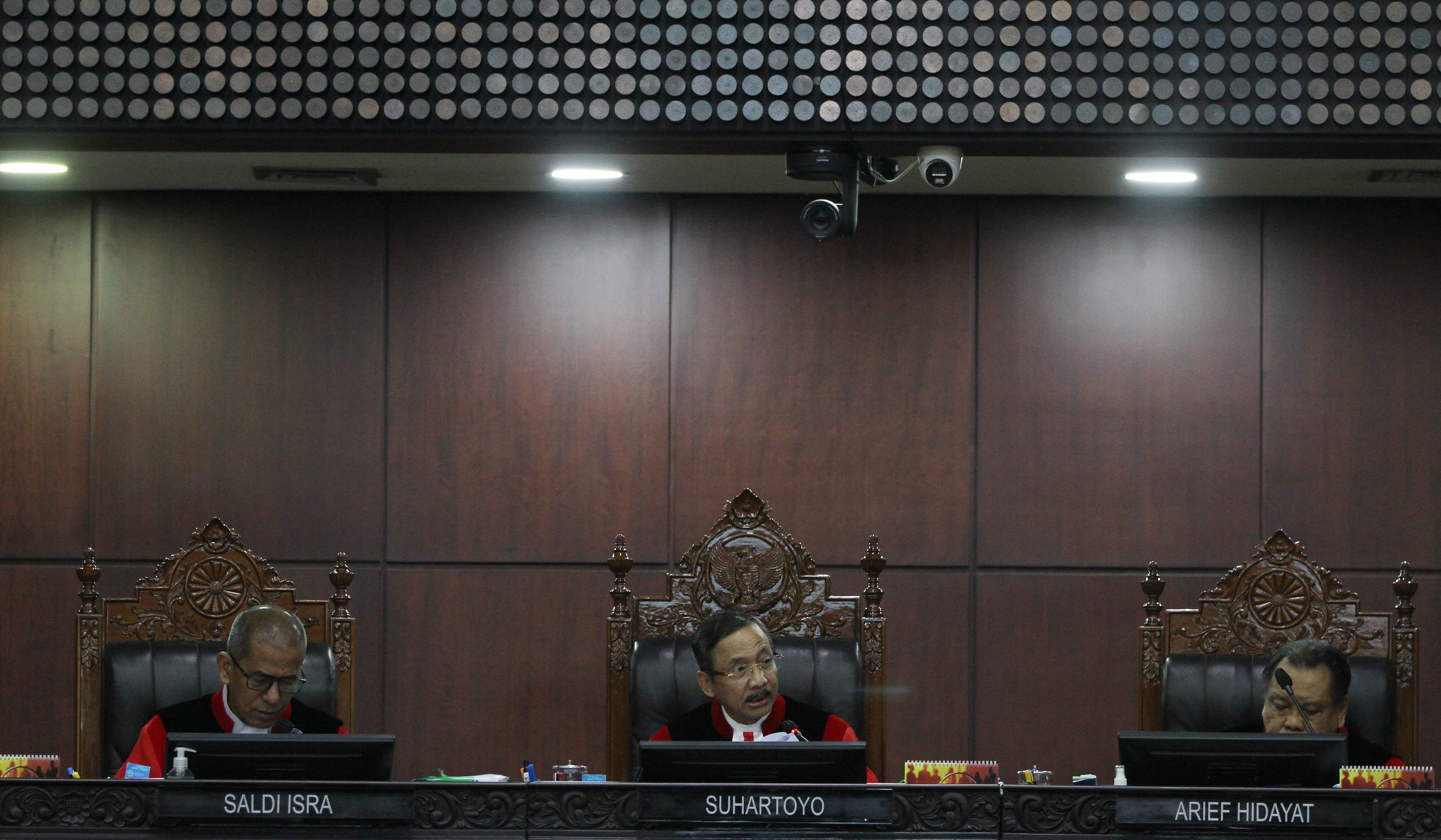 Sidang Mahkamah Konstitusi. (Agus Priatna/SinPo.id)