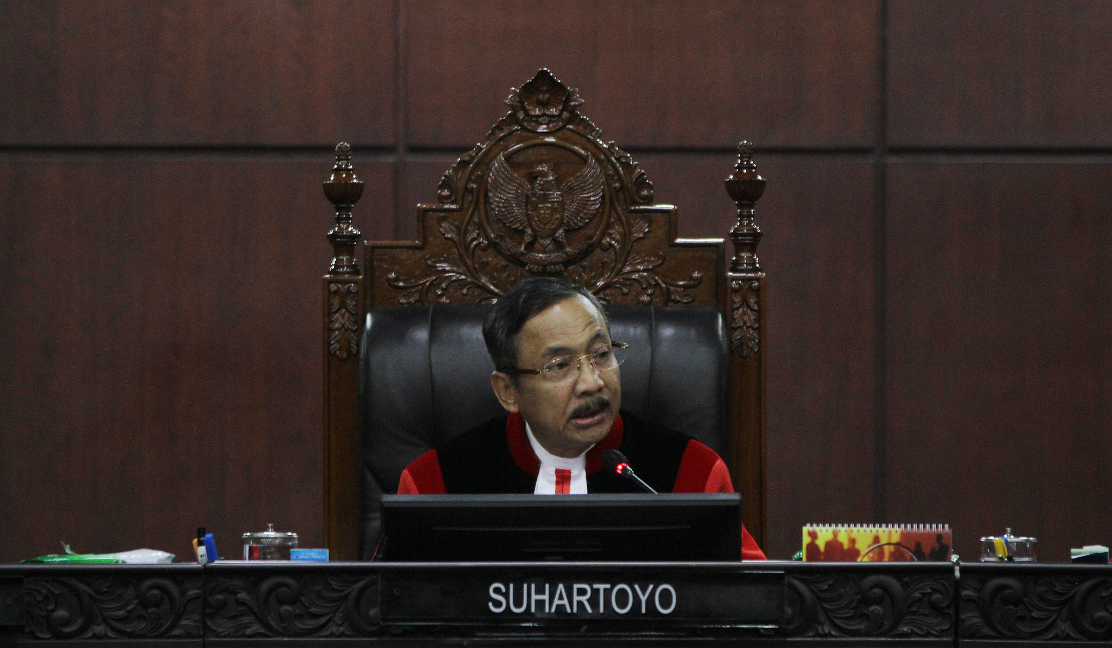 Sidang Mahkamah Konstitusi. (Agus Priatna/SinPo.id)