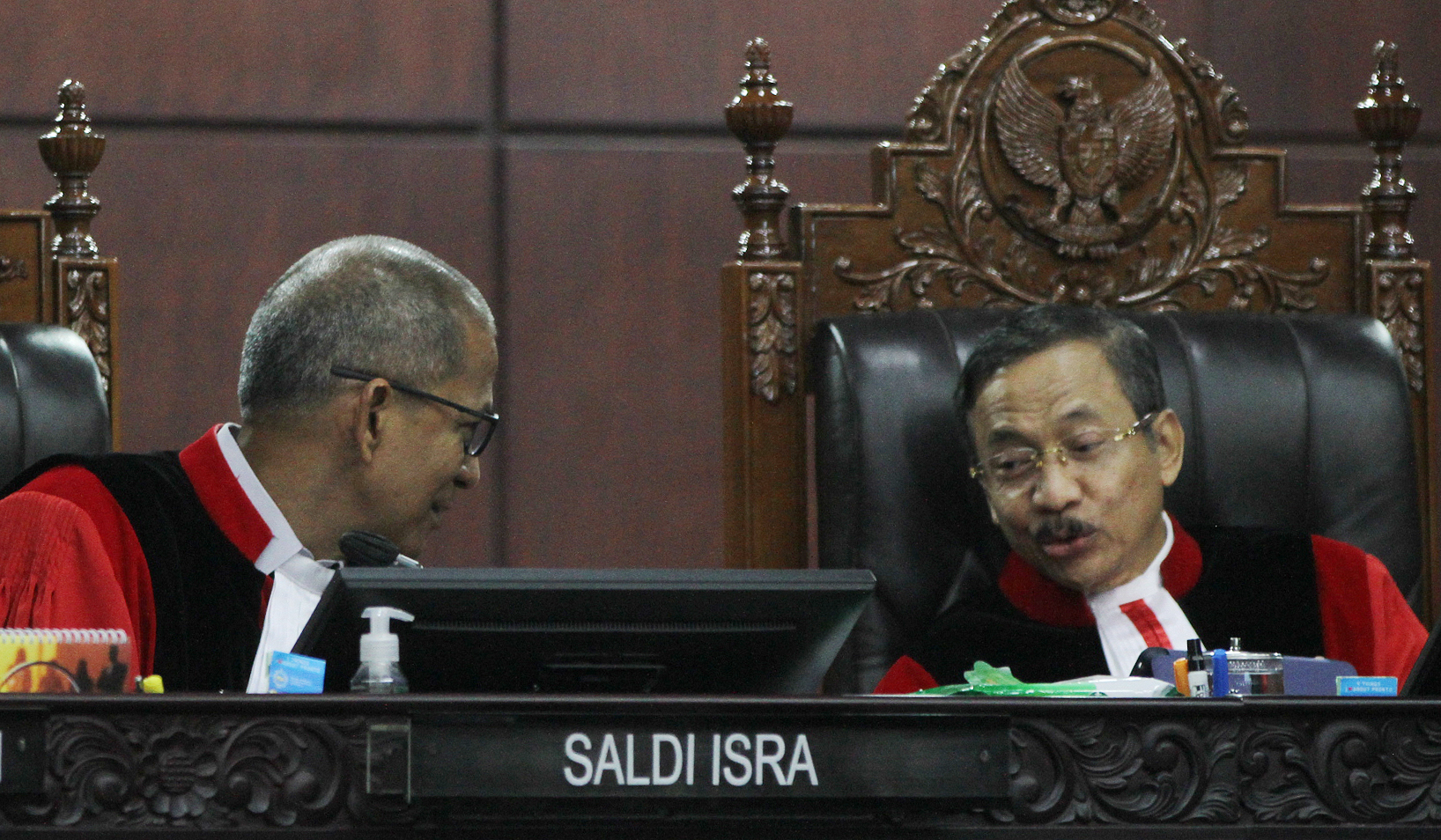 Sidang Mahkamah Konstitusi. (Agus Priatna/SinPo.id)