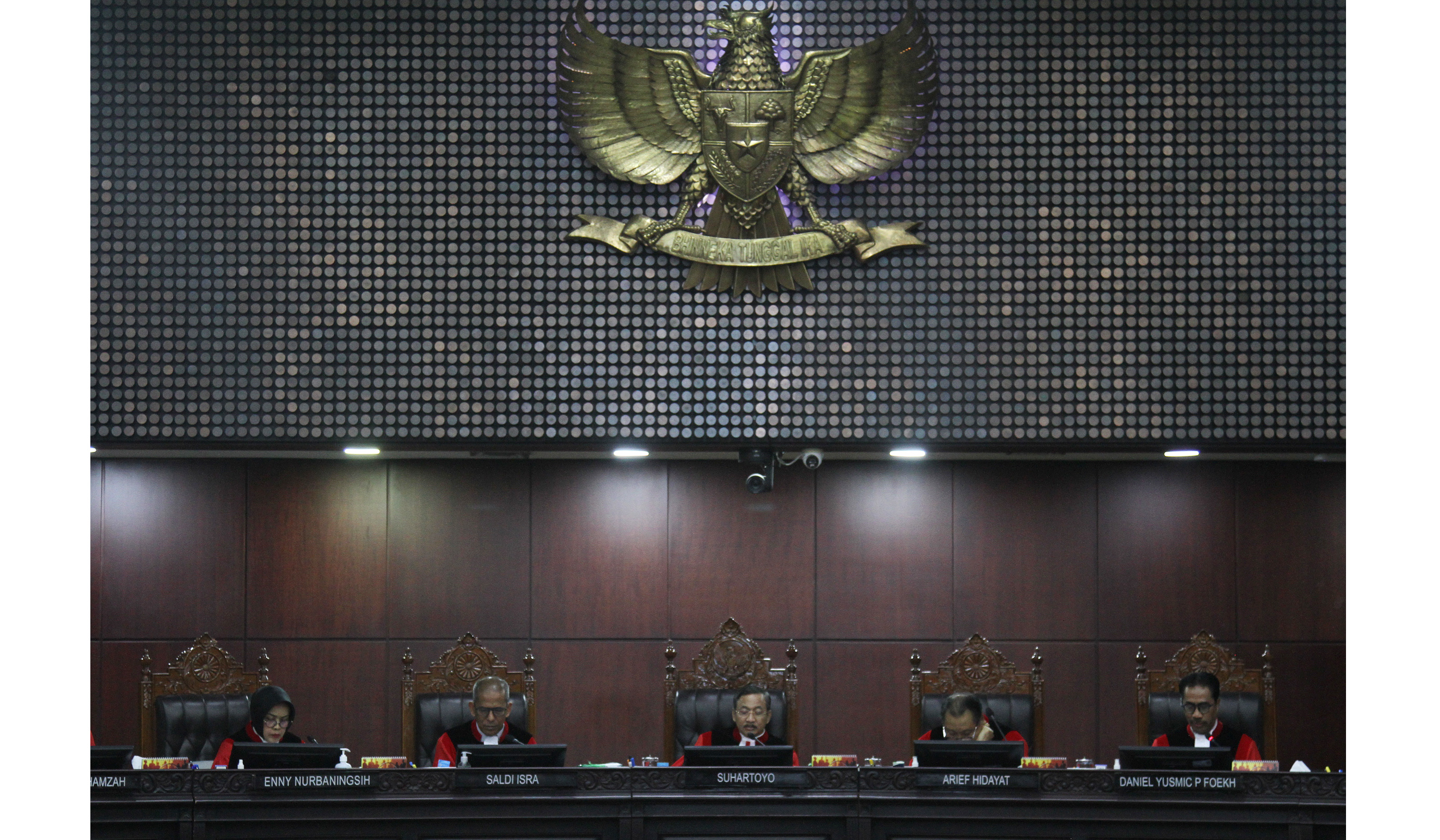 Sidang Mahkamah Konstitusi. (Agus Priatna/SinPo.id)