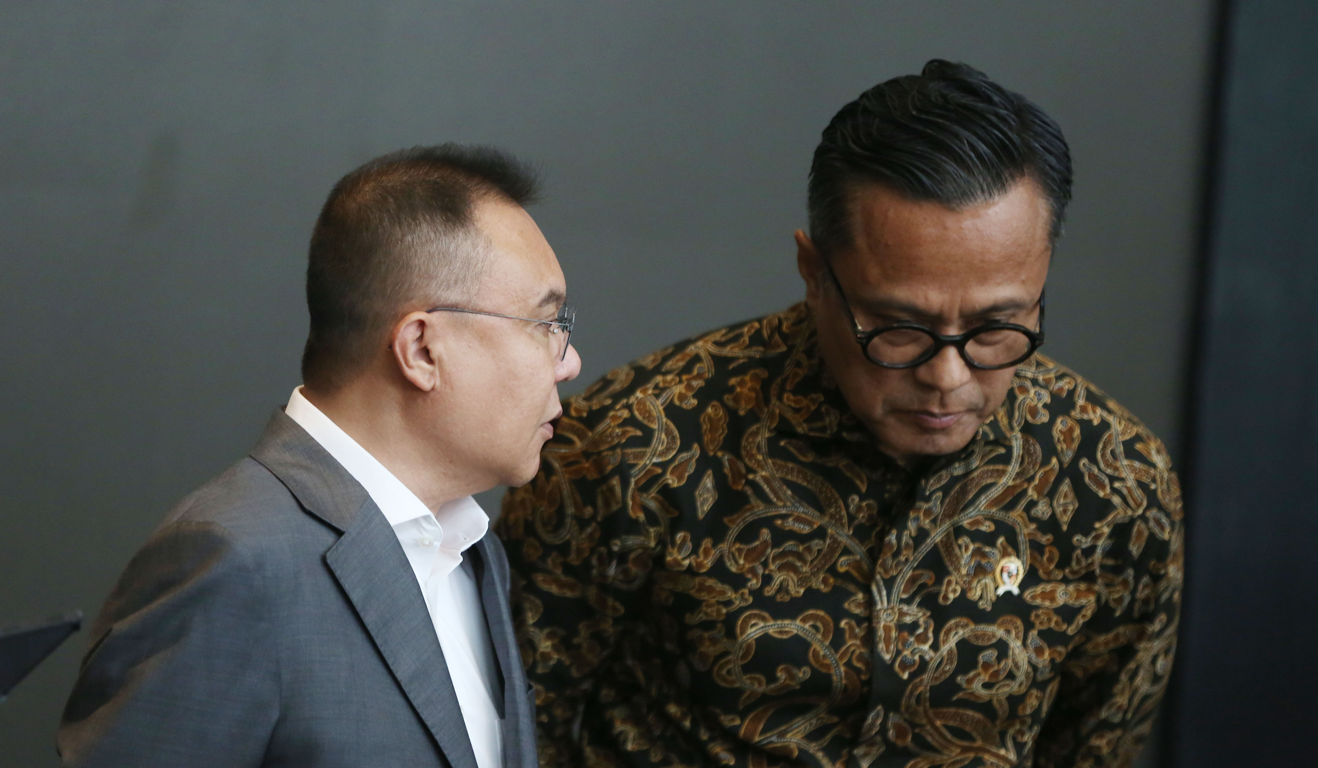 Dasco dan Danantara melakukan kunjungan ke BEI. (Agus Priatna/SinPo.id)